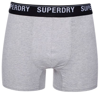 Superdry Langer Boxer »SD lg Boxer web wb 3x«, (3 St., 3er-Pack), mit Logo Webbund