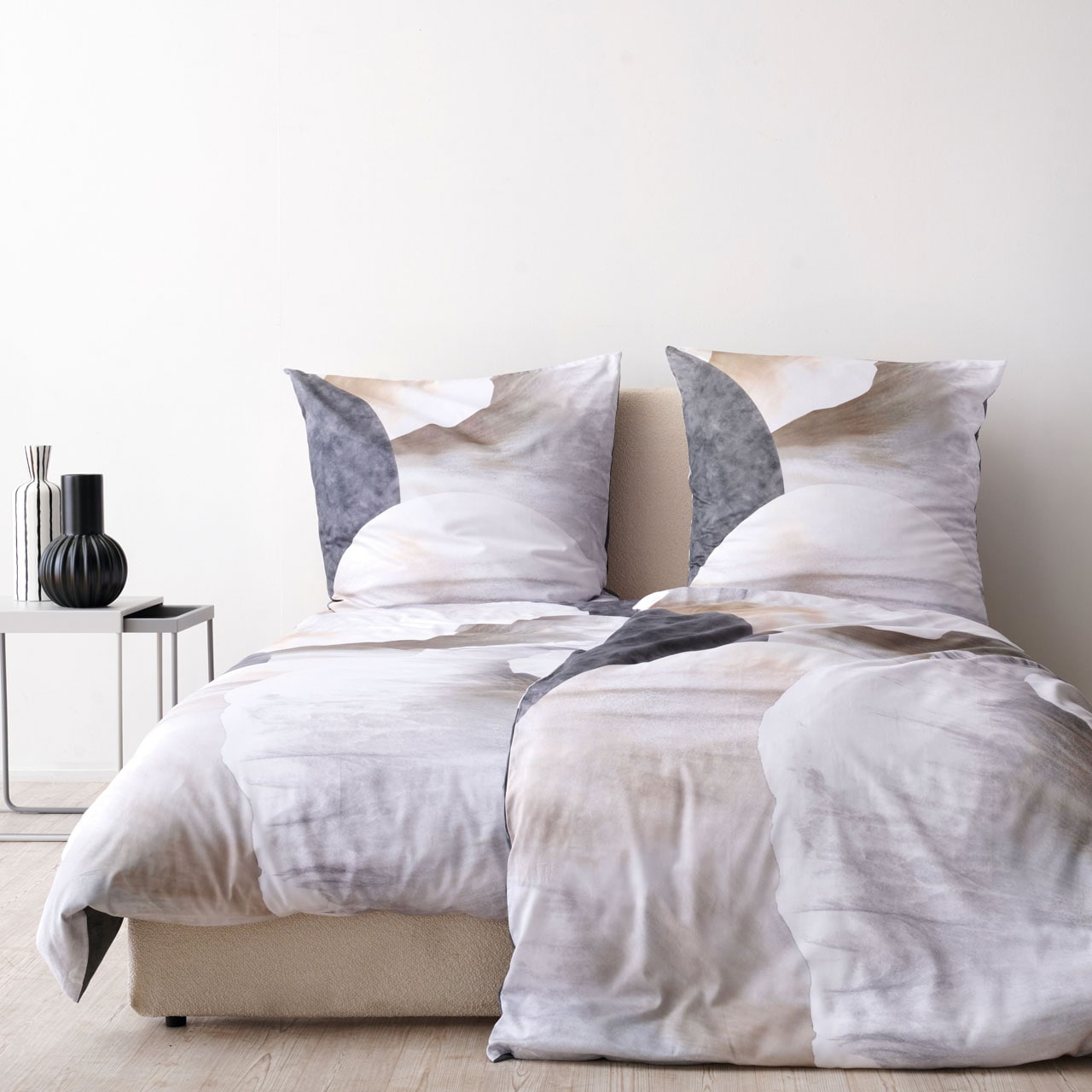 APELT Bettwäsche »Silence GOTS« 2 Stk. stimmungsvolle Farbsilhouetten