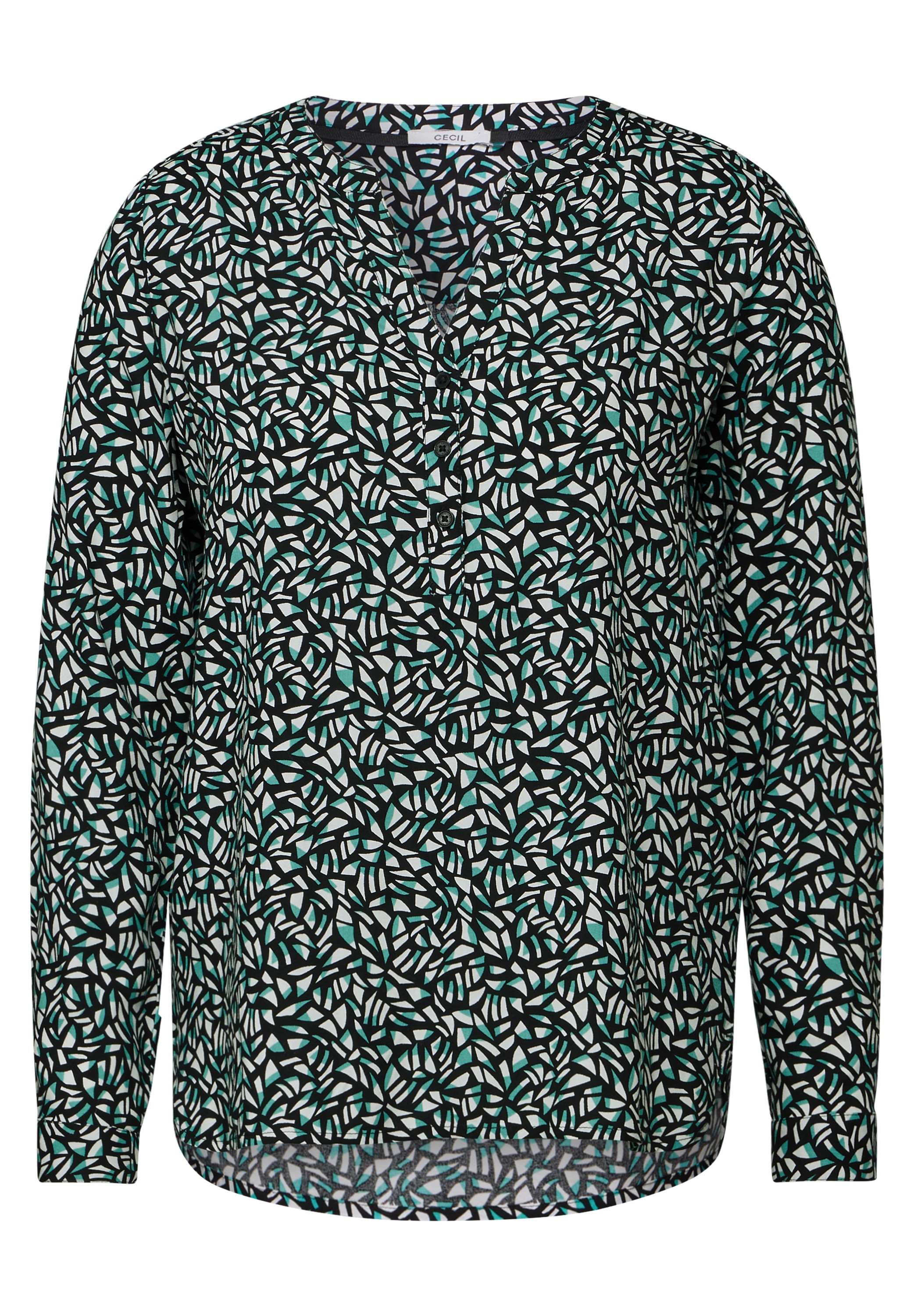 Cecil Langarmbluse, mit All-Over Print