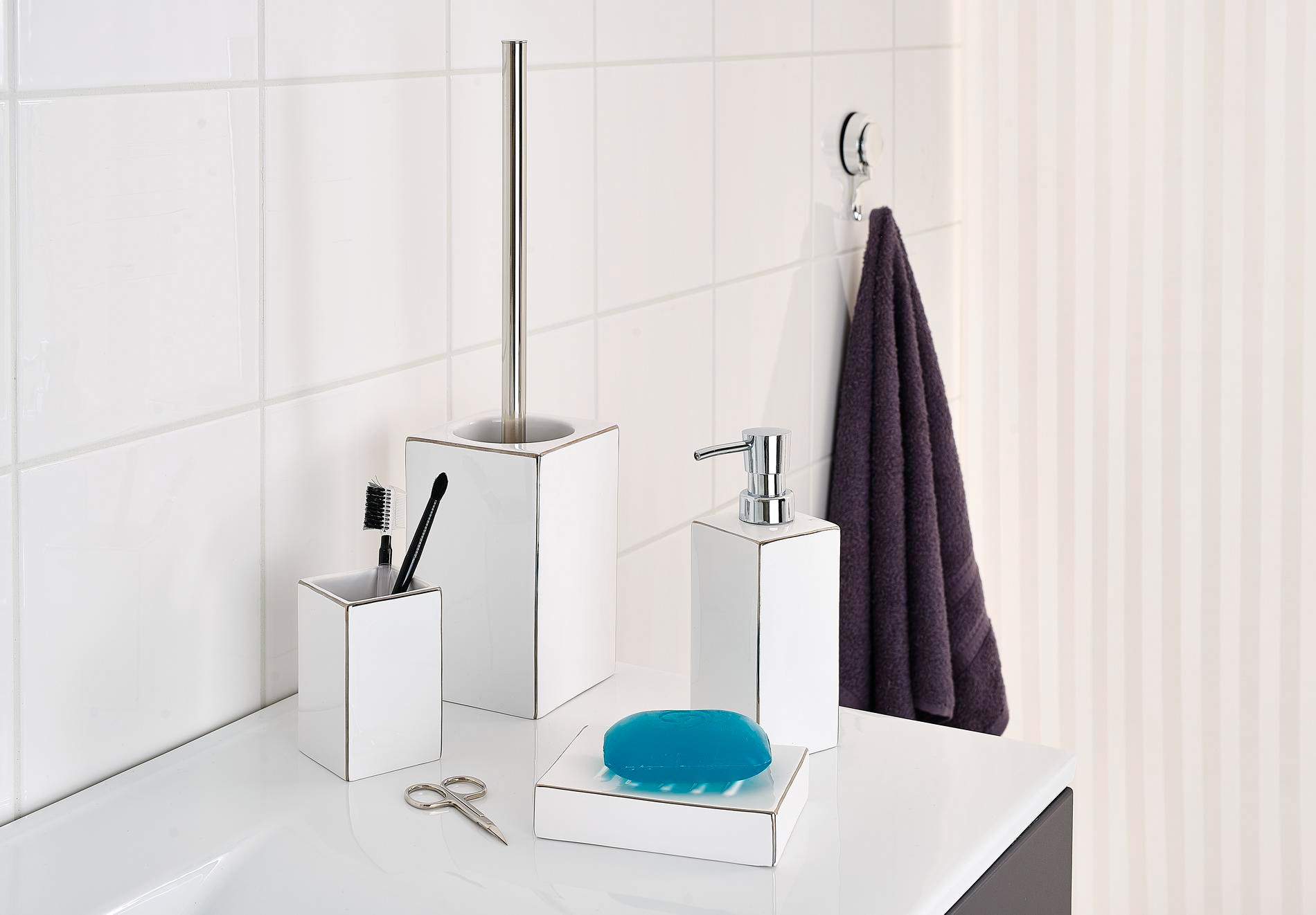 Ridder Jahren »Chichi«, mit kaufen WC-Garnitur 3 online aus Keramik-Polypropylen-Edelstahl, rostfrei Garantie | XXL