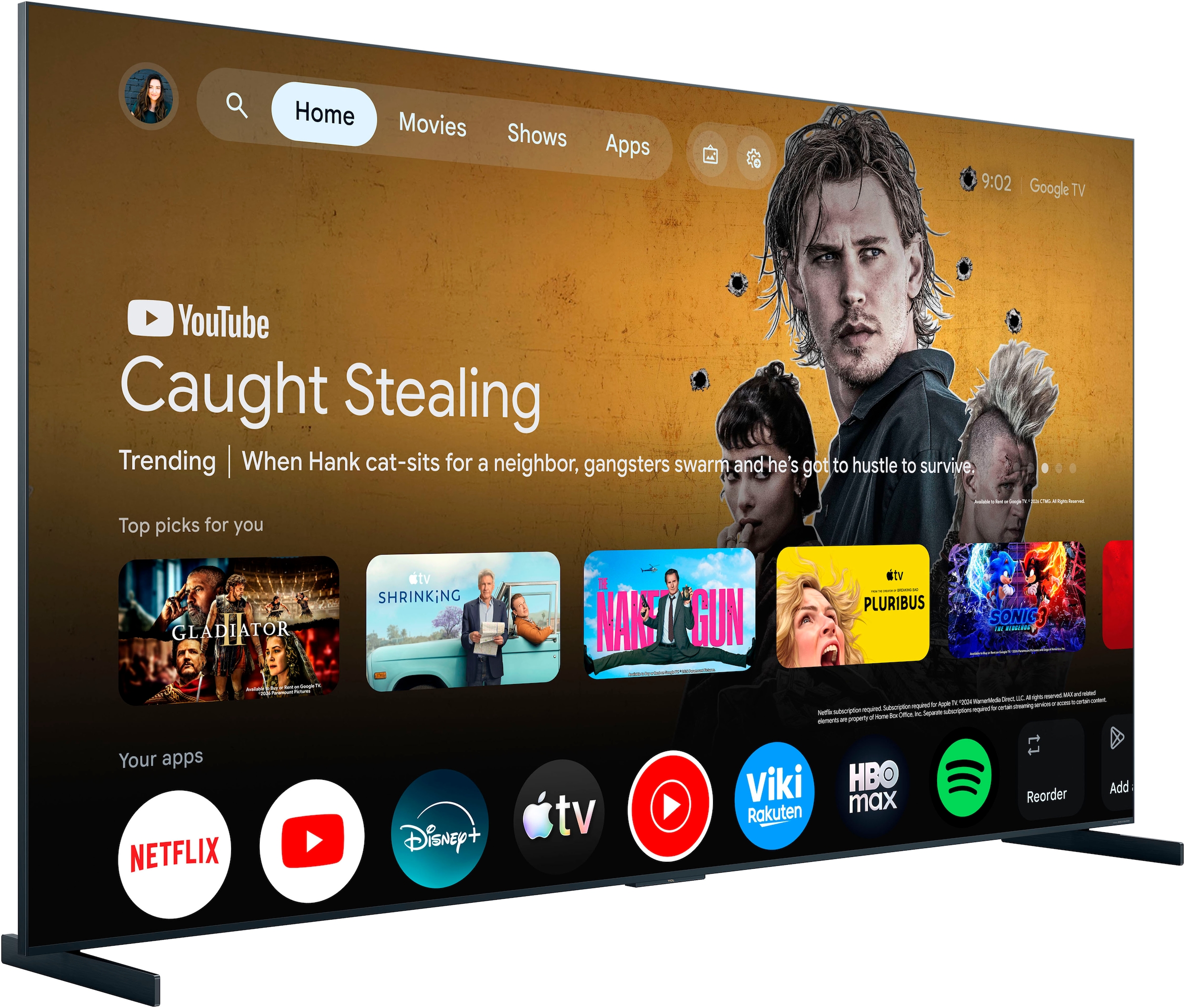 TCL Mini-LED-Fernseher »85RM9LX1« 215 cm/85 ″ Smart-TV Apple Airplay 2, 6.000 nits HDR, Audio von Bang & Olufsen