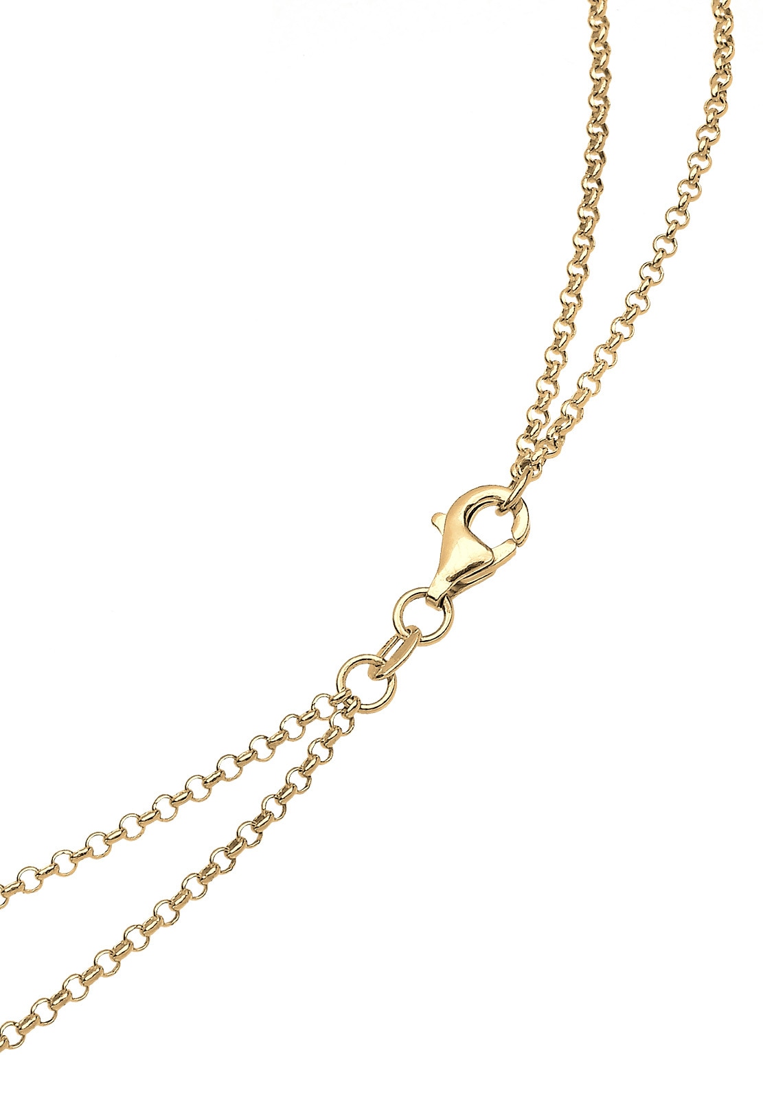 Elli Lange Kette »Halskette Layer mit Kreis Anhänger im Lagenlook 925 Silber«