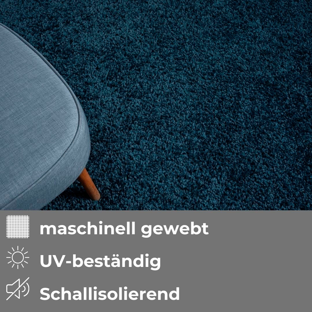 my home Hochflor-Teppich »Banji«, rechteckig, 37 mm Höhe, Uni Farben, weich und flauschig, auch als Läufer & in rund erhältlich