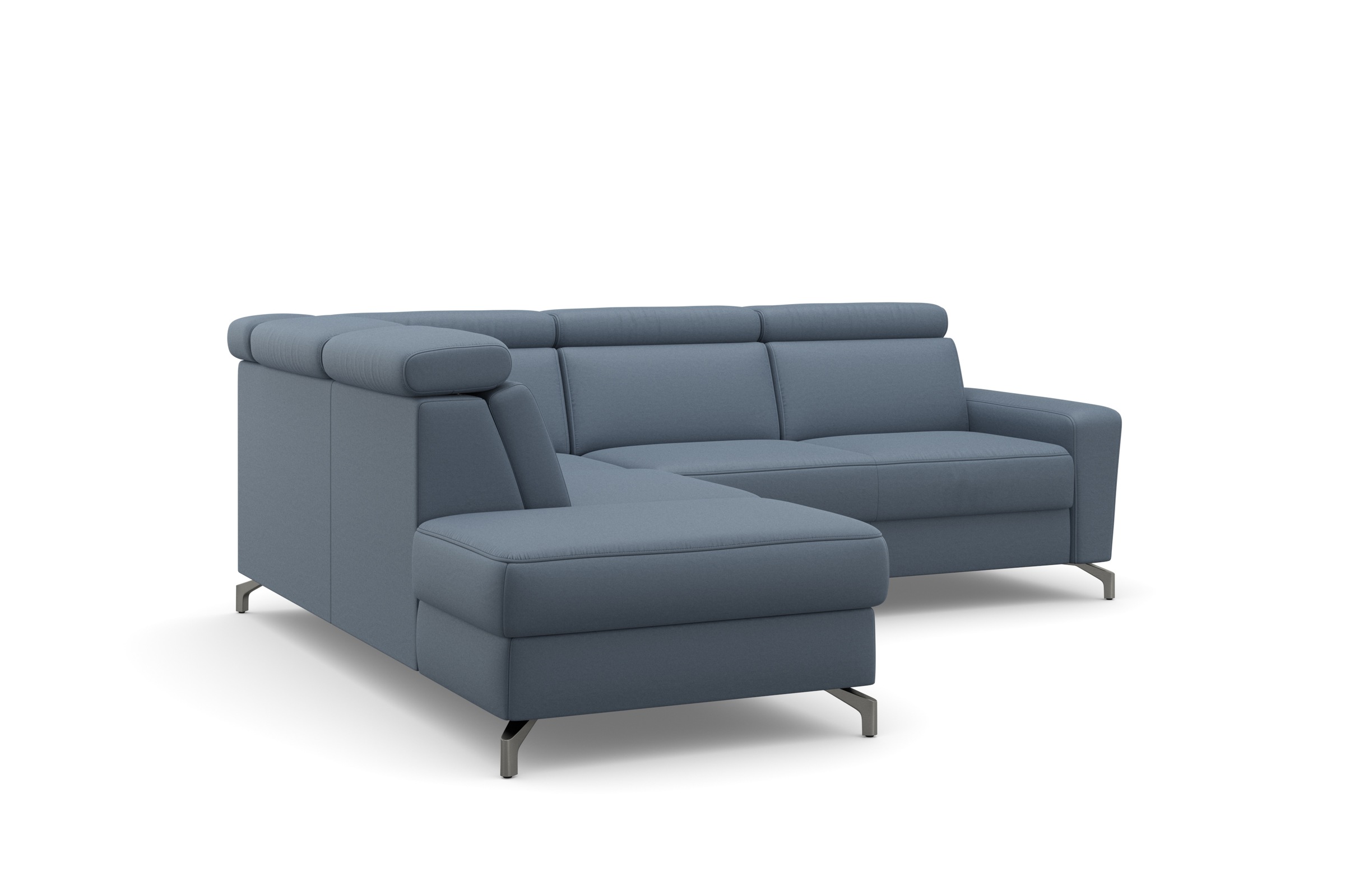 sit&more Ecksofa »Scarlett L-Form«, inklusive Kopfteilverstellung, wahlweise mit Bettfunktion, Bettkasten