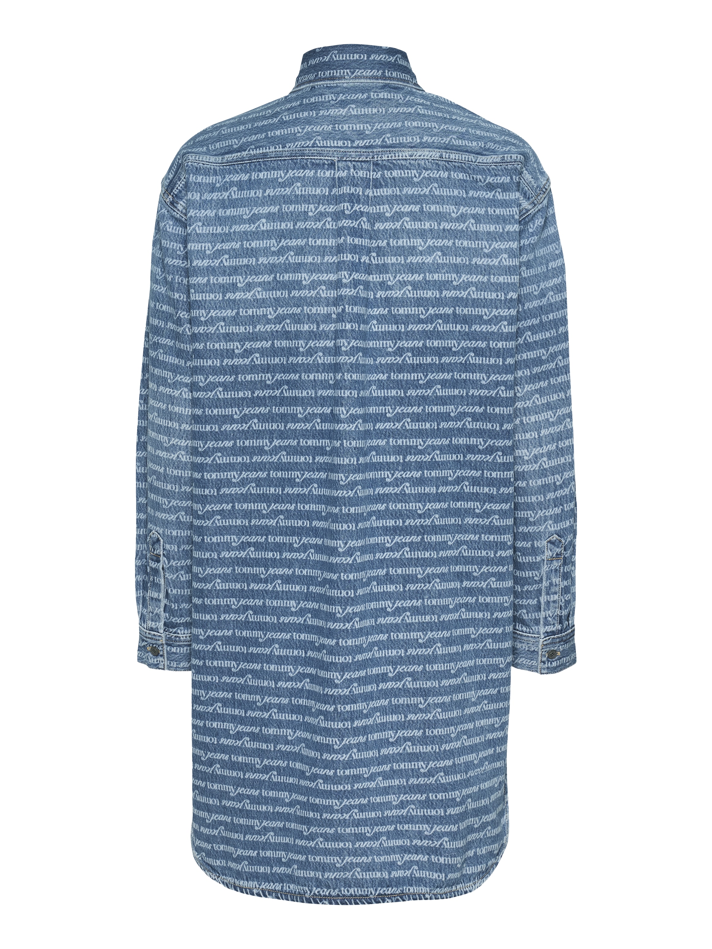 Tommy Jeans Hemdblusenkleid »RELAXED SHIRT DRESS AI6056 EXT«, mit Allover-Brand-Muster