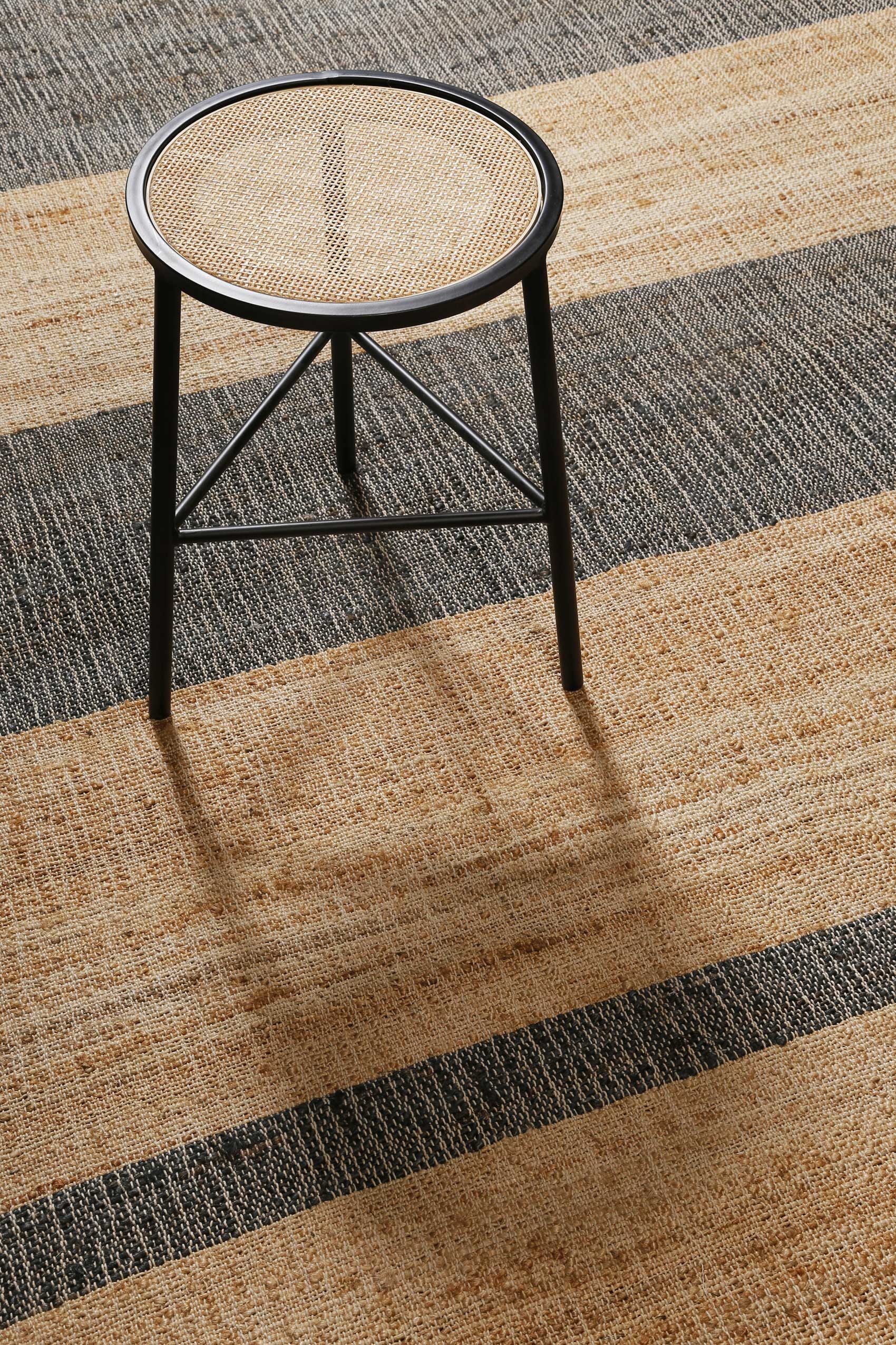 Green Looop Teppich »Vante GL-82308«, rechteckig, 4 mm Höhe, Naturfaser Teppich aus 80% Jute 20% Baumwolle, mit Fransen, Wohnzimmer