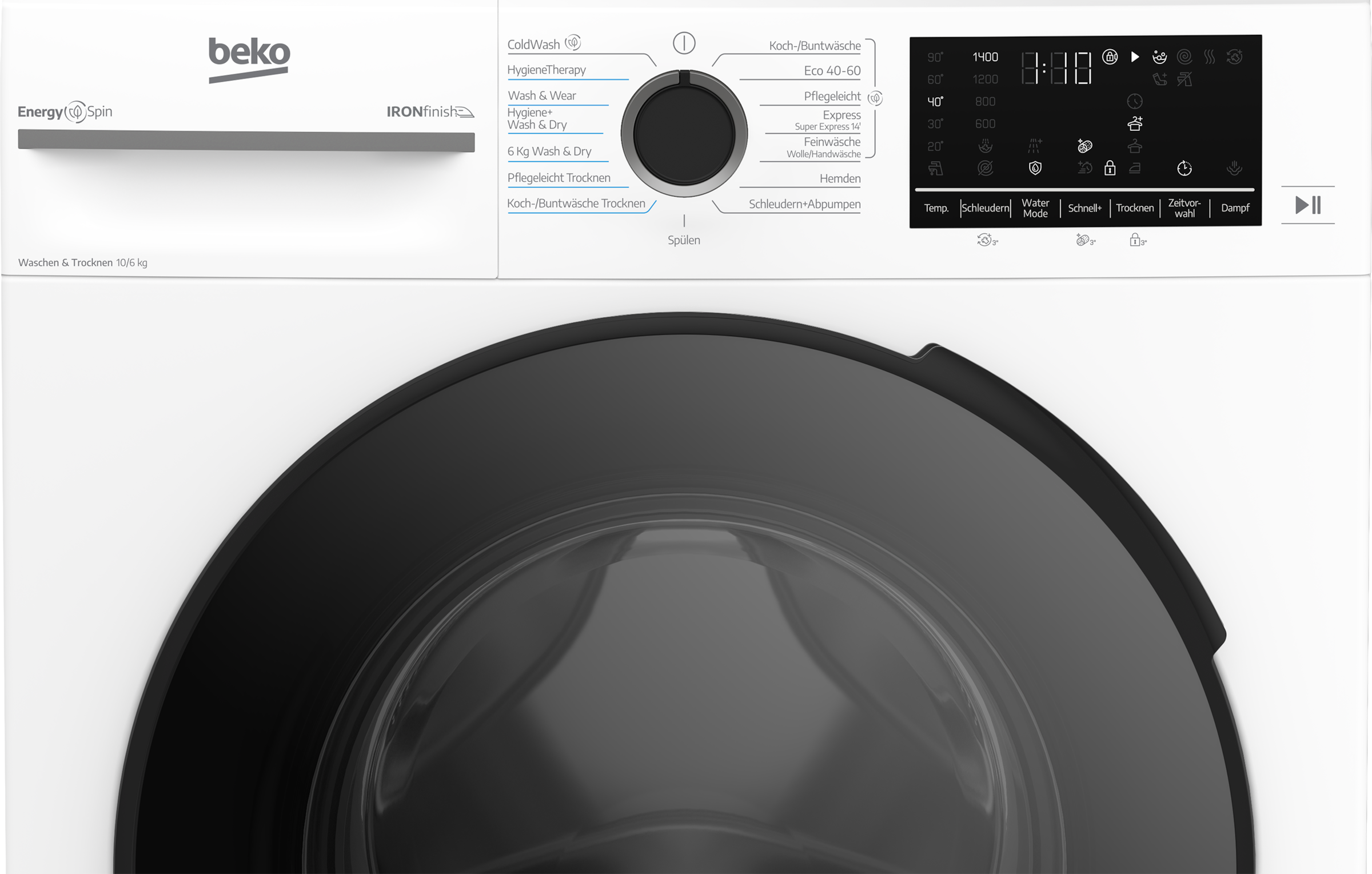 BEKO Waschtrockner »BDFT4104A20C« 10 kg /6 kg 76 dB(A)