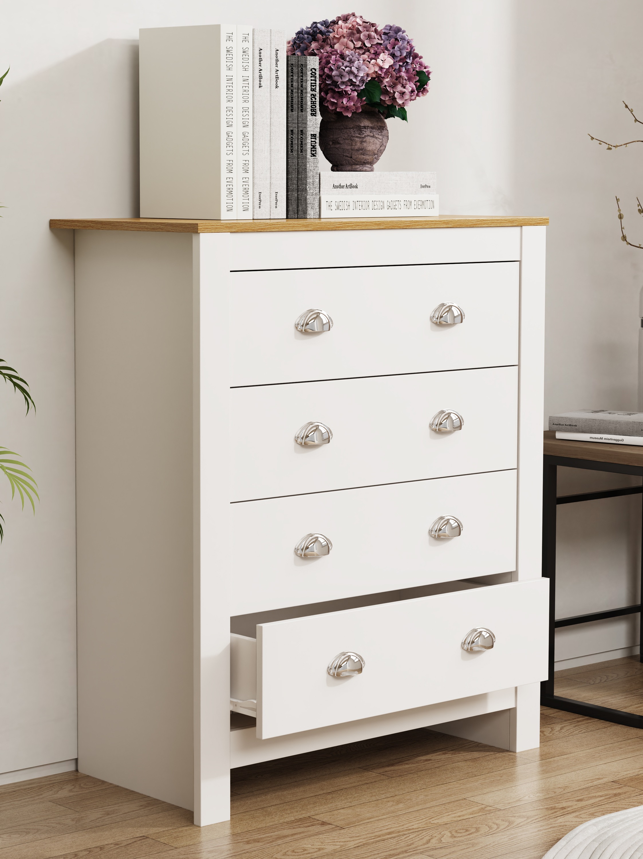VCM Kommode »Kommode Sideboard Schublade Balusa XL« 1 Stk. tlg.