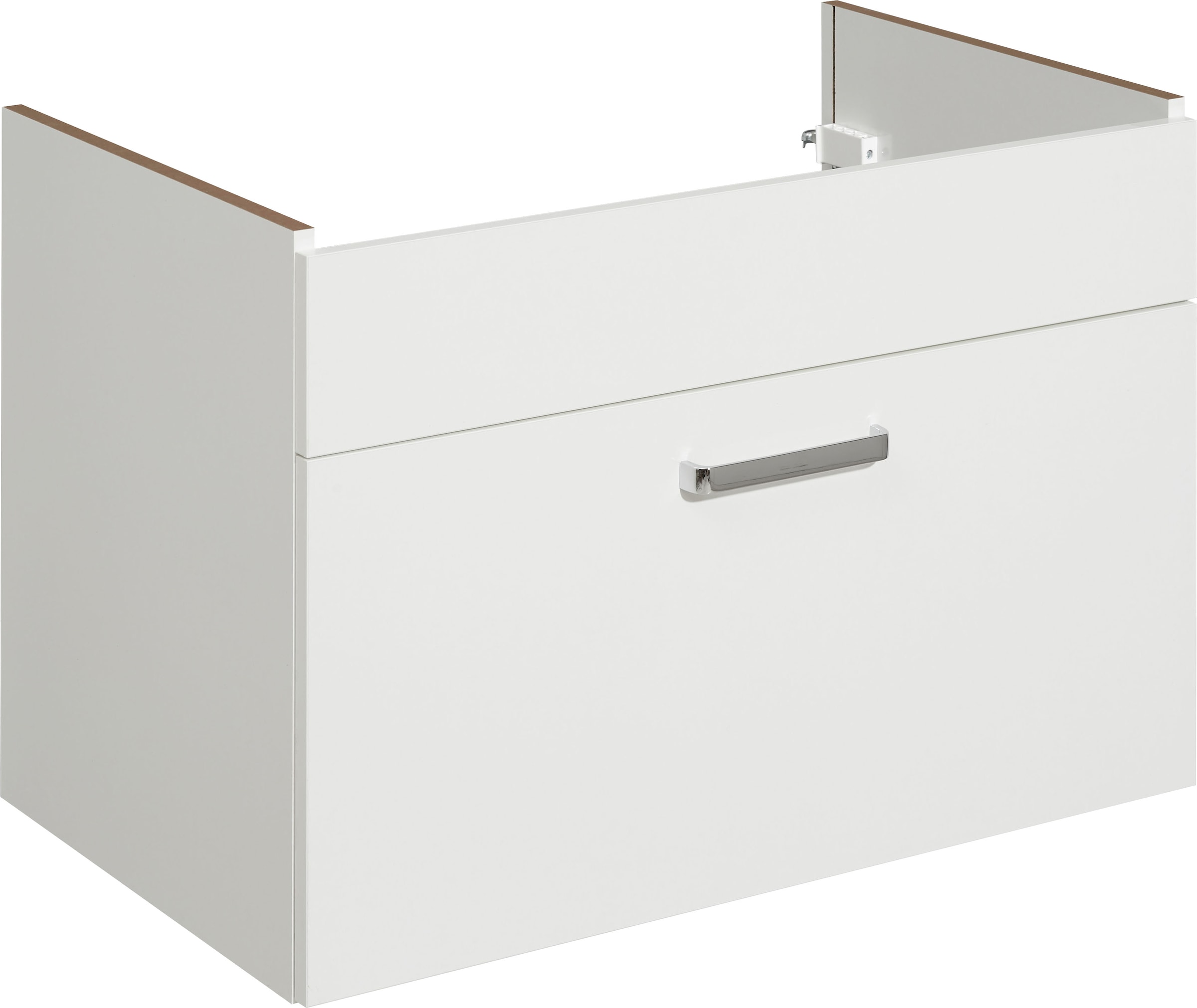 Saphir Badmöbel-Set »Quickset 5-teilig, Keramik-Waschtisch mit LED-Spiegelschrank«, (6 St.), mit Hochschrank, Unterschrank, Hängeschrank, 7 Türen, inkl. Türdämpfer