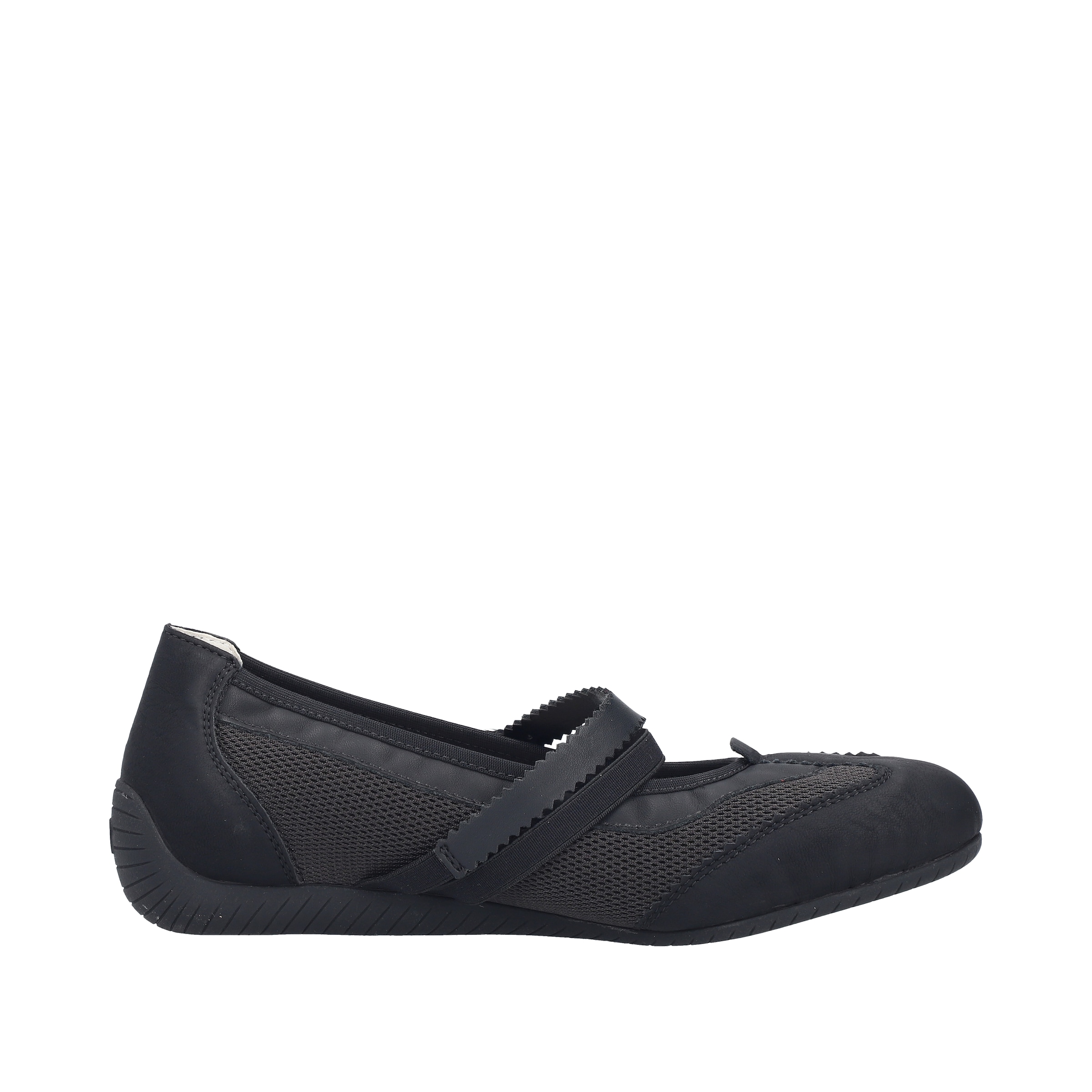 Rieker Riemchenballerina  Schlupfschuh, Flats, Slipper mit Mesheinsatz