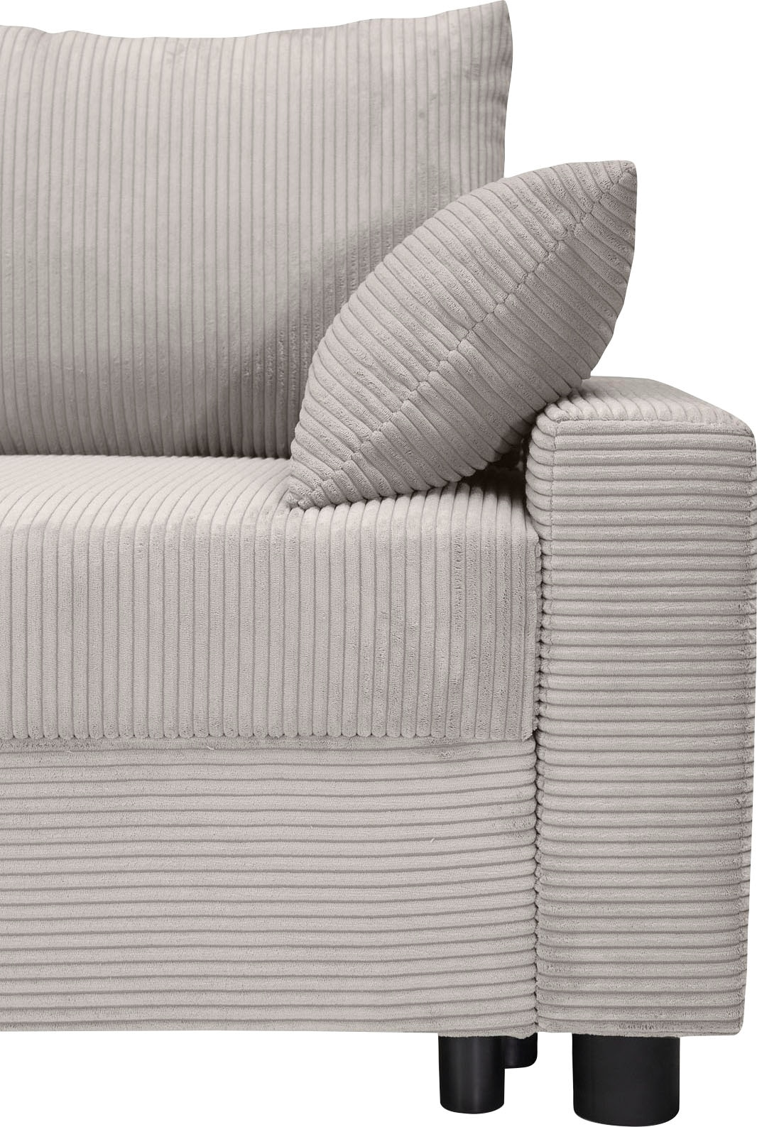 COLLECTION AB Ecksofa »Parma L-Form«, mit Schlaffunktion und Bettkasten, inklusive Kissen, Bonellfederkern