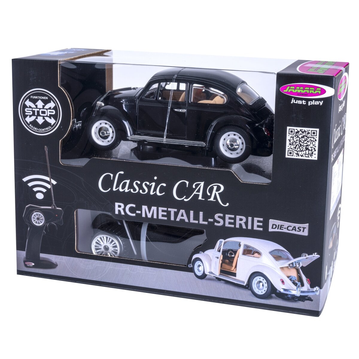 Jamara RC-Auto »VW Käfer RC Diecast 1:18 schwarz 27MHz«
