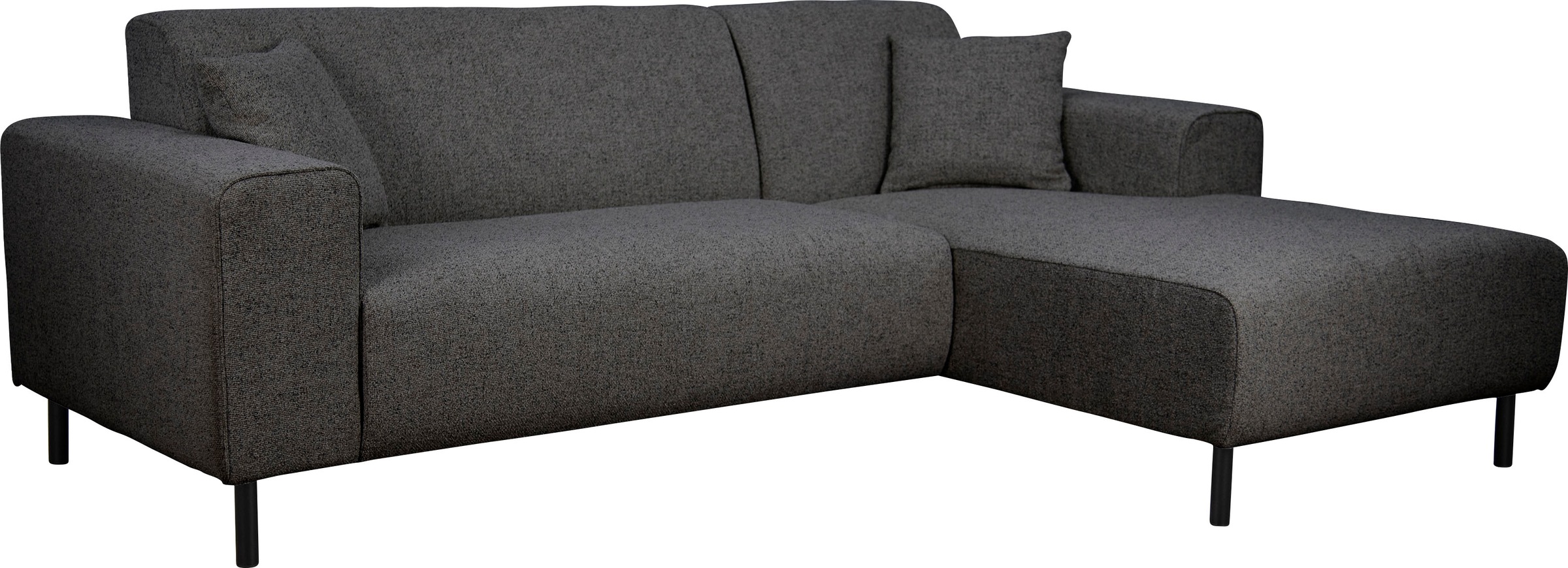 Home affaire Ecksofa »ARROS L-Form mit Wellenunterfederung, Maße B/T/H: 235/163/81 cm«, incl. Zierkissen, mit Recamiere rechts/links bestellbar, auch in Cord