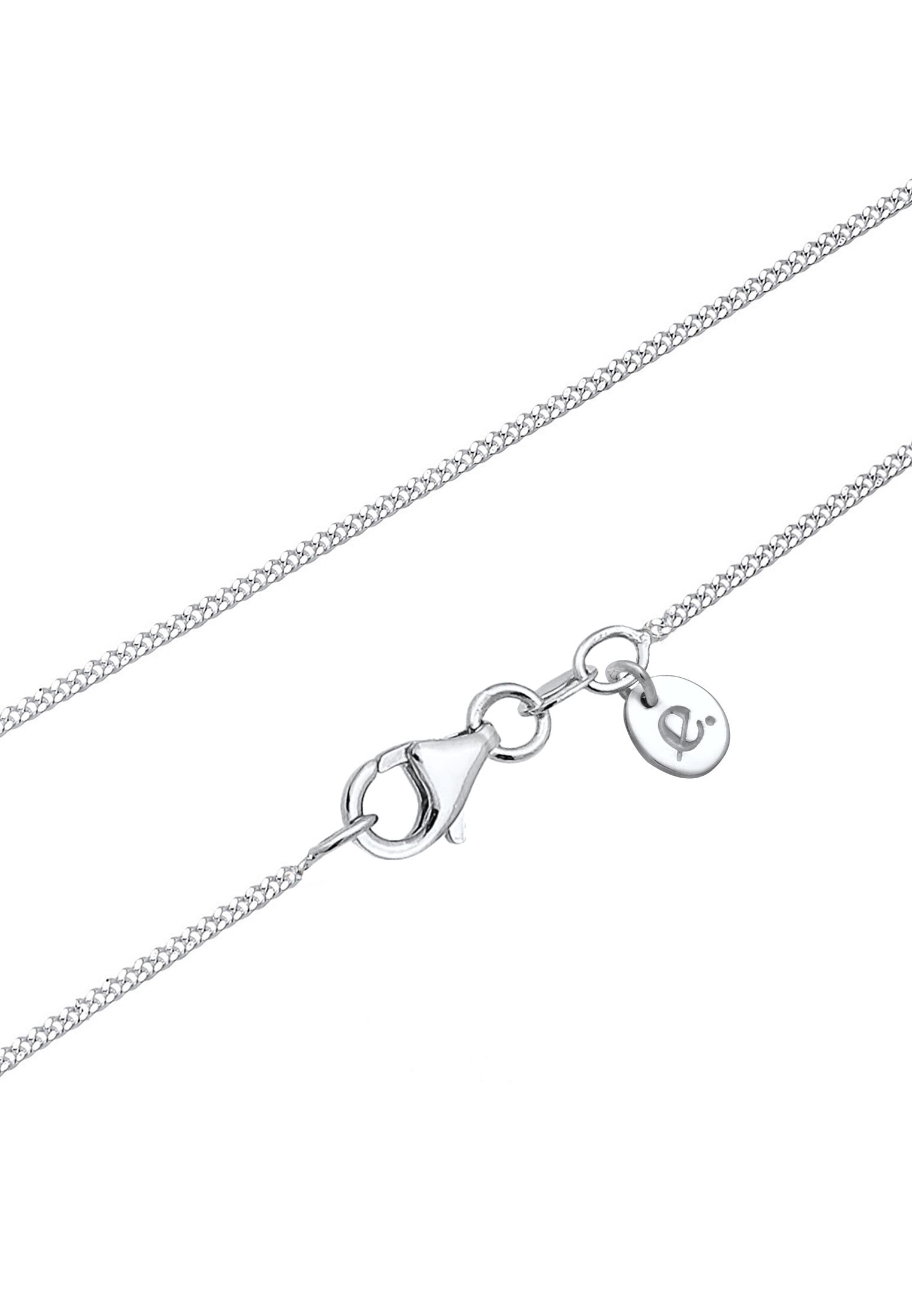 Elli DIAMONDS Ohrring und Ketten Set »Schmuckset Plättchen Diamant Weiß Brillantschliff (0.05 ct) 925 Sterling Silber« ()