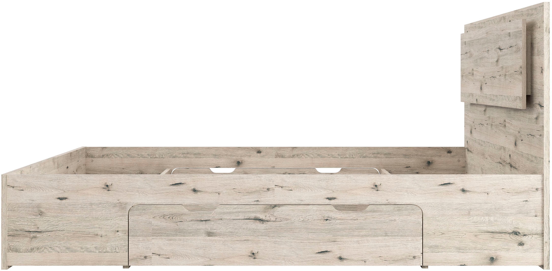 Home affaire Bett »PRESSAC mit Schubladen und Beleuchtung, in 2 Breiten - 160 und 180 cm« Bettgestell mit Schubladen, ohne Lattenrost und Matratze