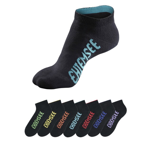 (Set, bei Logos ♕ mit Paar), 7 Chiemsee farbigen Sneakersocken,