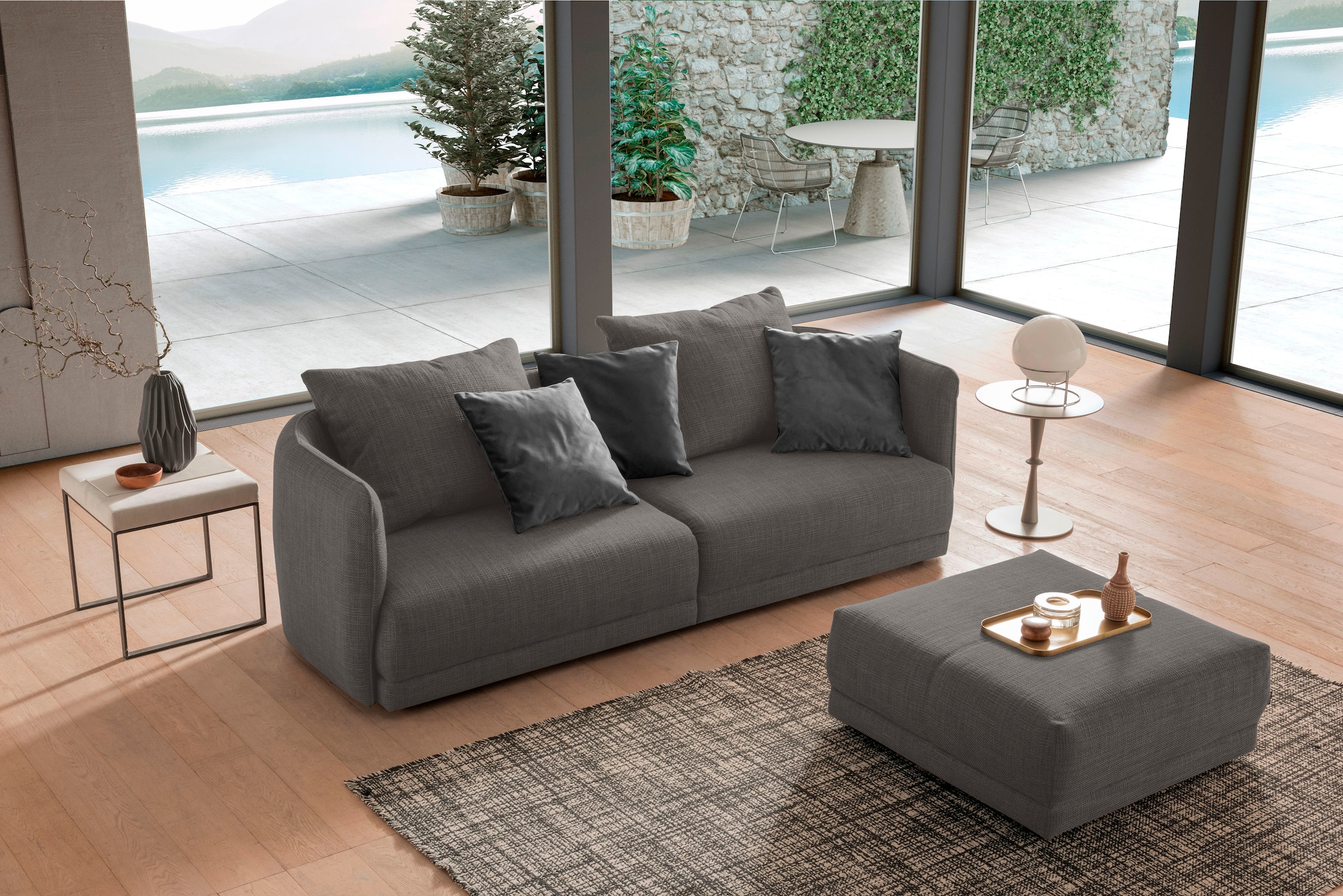 designwerk Hocker »New York, anmutender Designhocker«, in hochwertiger Verarbeitung & tollem Sitzkomfort