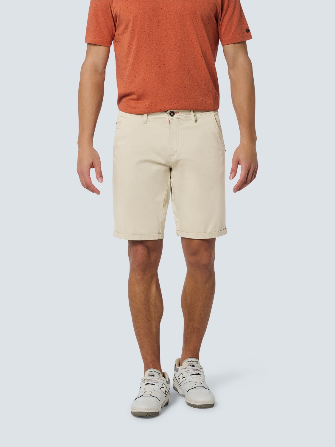 Chinoshorts, aus gefärbtem Twill-Stretch