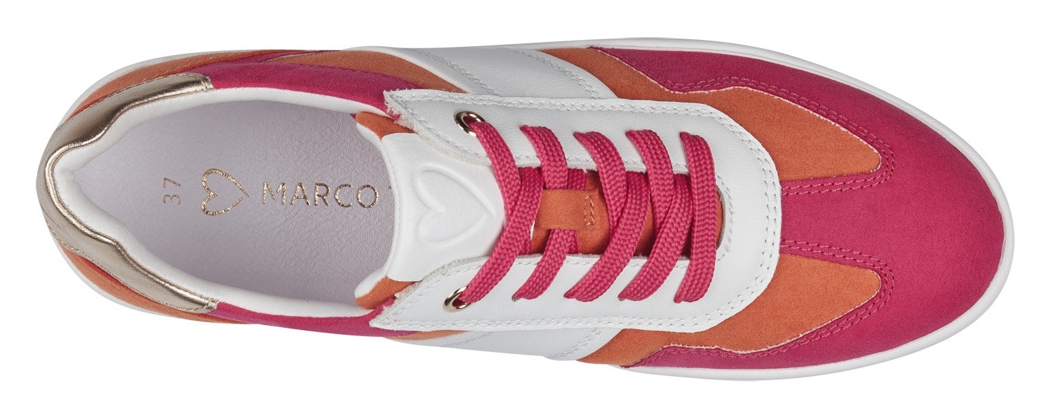 MARCO TOZZI Plateausneaker, Freizeitschuh, Halbschuh, Schnürschuh in veganer Verarbeitung