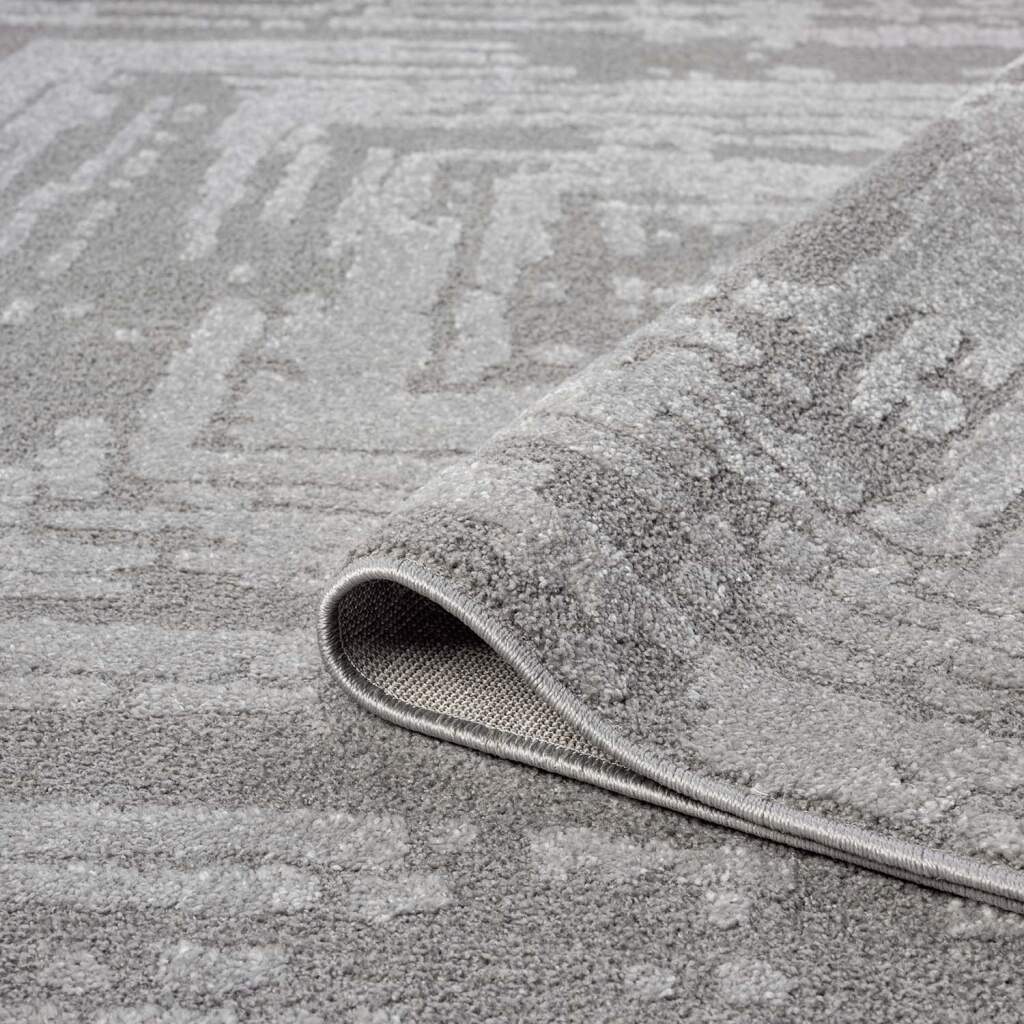 Carpet City Teppich »FLAIR171«, rund, 11 mm Höhe, Kurzflor-Teppich, Skandi-Stil, Wohnzimmer