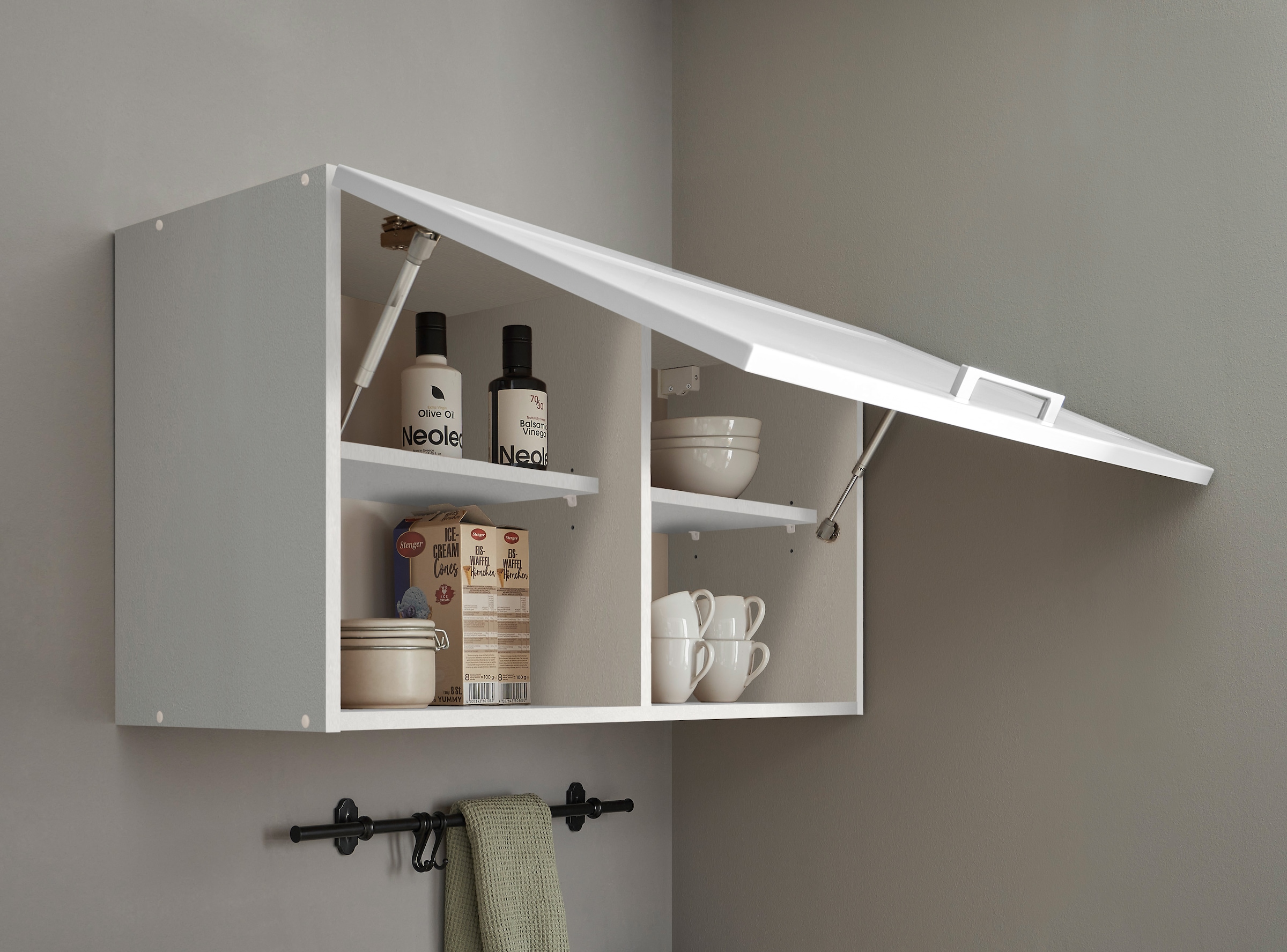 BASIC by Balculina Winkelküche »Marsi«, Stellmaße 260x175 cm, wahlweise E-Geräten, mit Soft-Close-Funktion