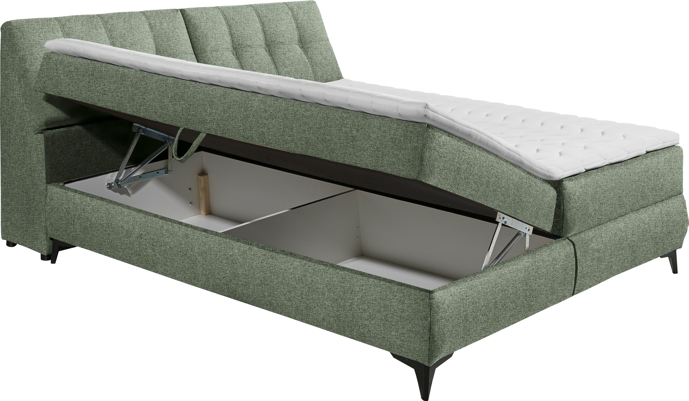 ED EXCITING DESIGN Boxbett »Atlantis«, mit Bettkasten und Stauraum im Kopfteil