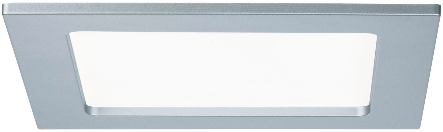 Paulmann LED Panel »LED Einbaupanel eckig 165x165mm 12W 4.000K Chrom matt«, 1 flammig, LED Einbaupanel eckig 165x165mm 12W 4.000K Chrom matt
