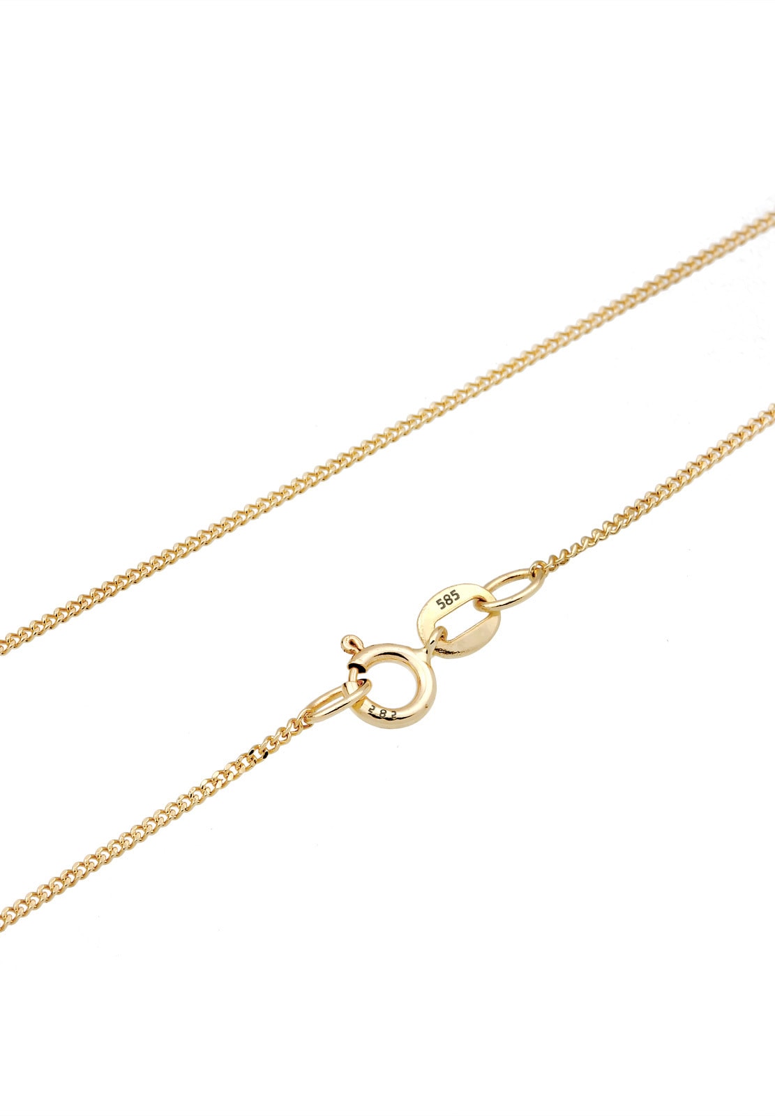 Elli Premium Kette mit Anhänger »Halskette Herz Liebesbeweis Elegant 585 Gelbgold«