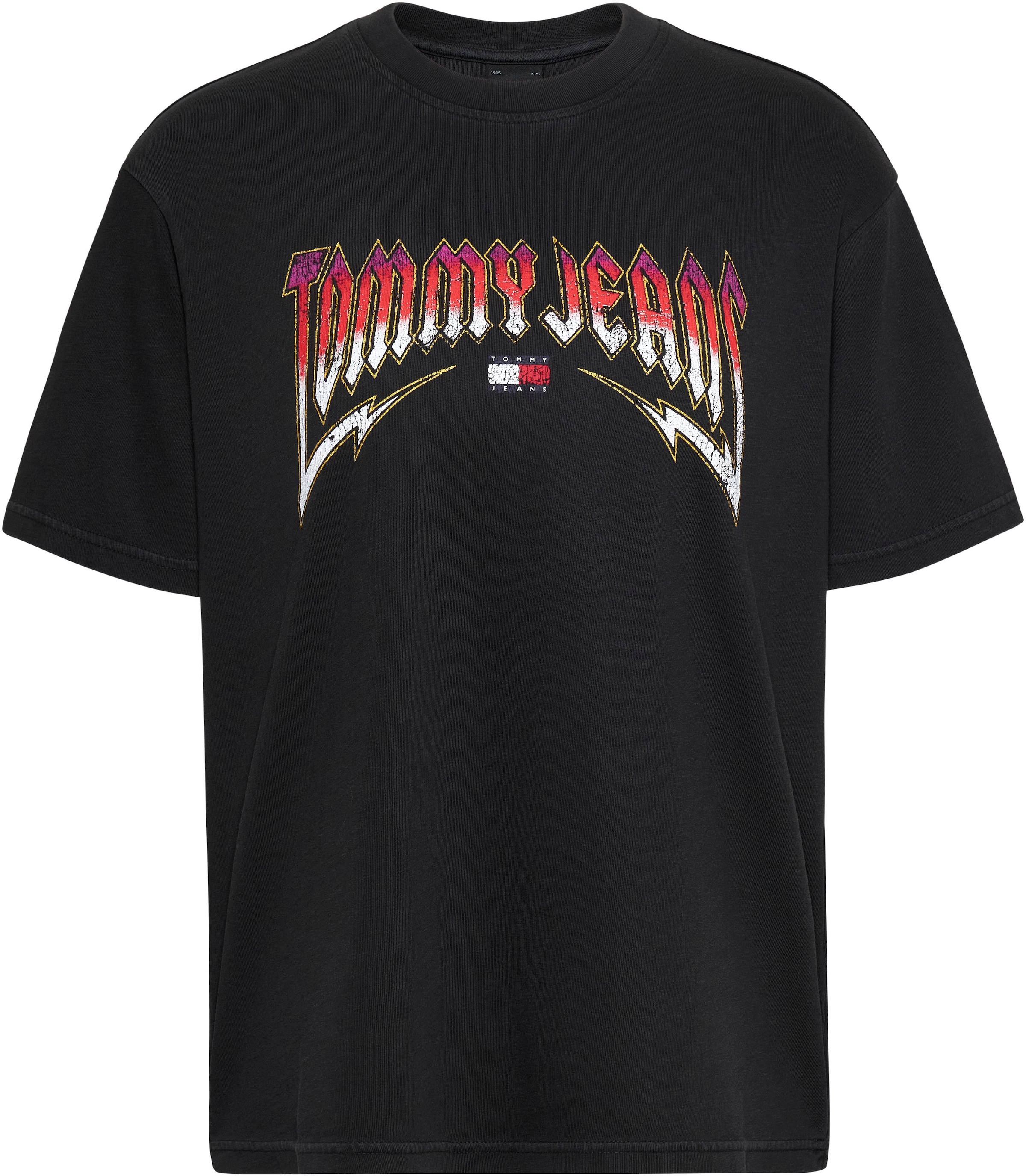 Tommy Jeans T-Shirt »TJW RLX WASHED TJ ROCK TEE«, im Used-Look