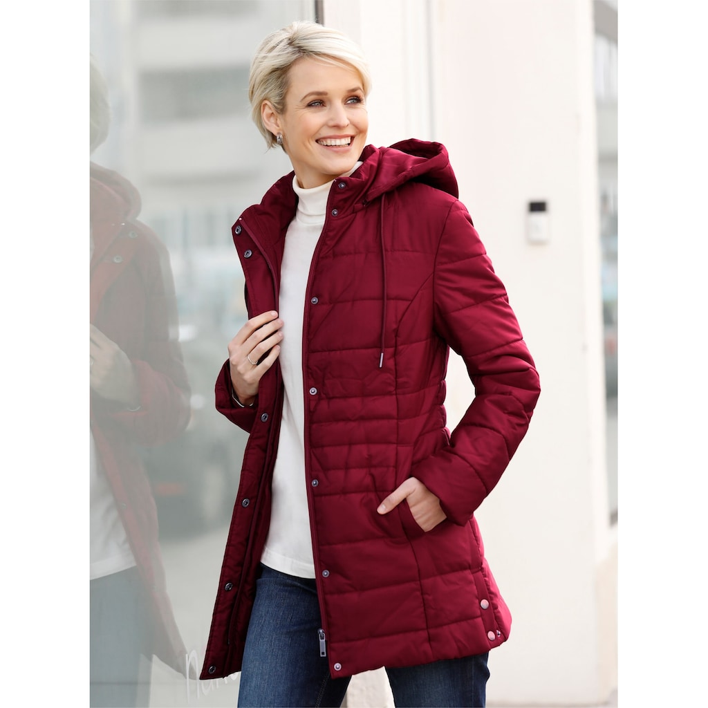 Classic Basics Steppjacke, mit Kapuze