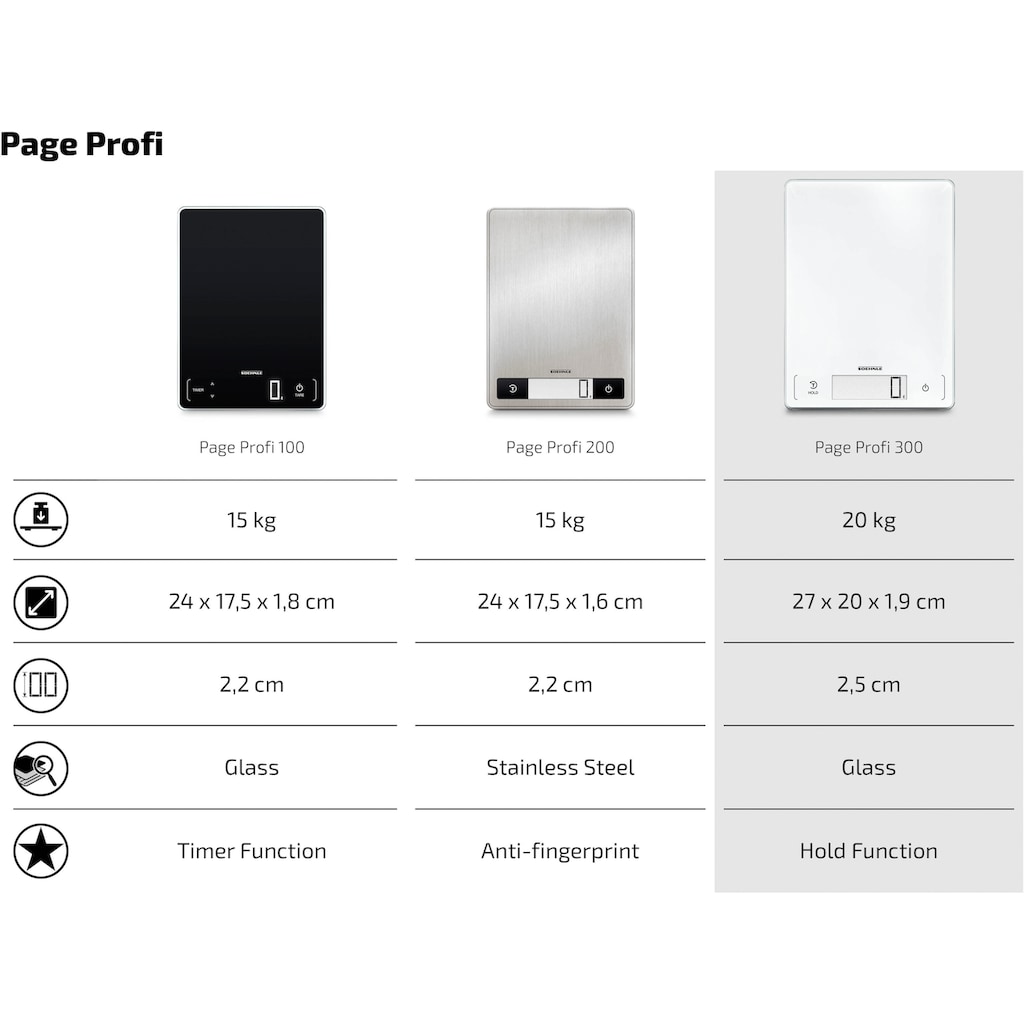 Soehnle Küchenwaage »Page Profi 300«