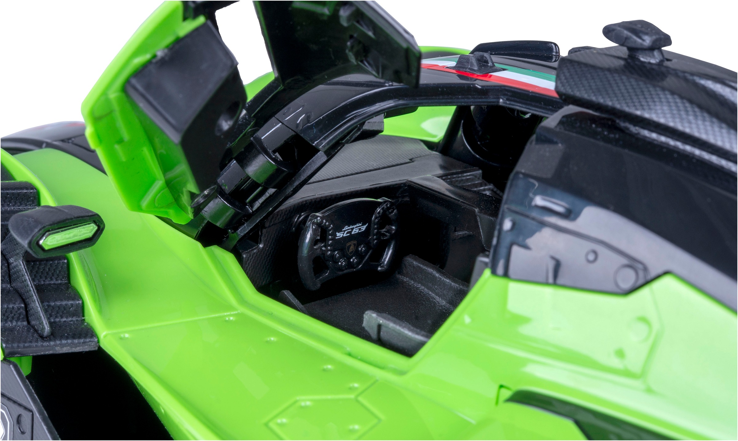 Jamara RC-Auto »Lamborghini SC63 LMDH 1:14 grün 2,4GHz«, mit LED Licht
