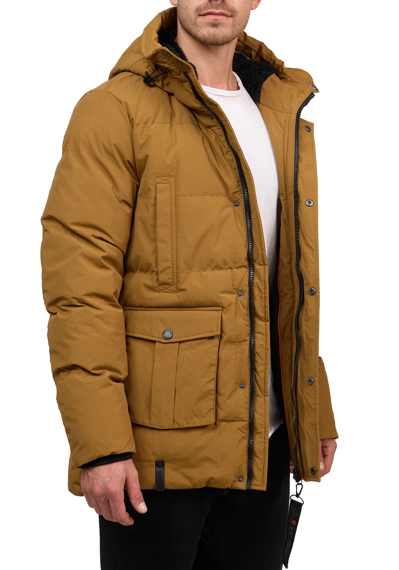 Indicode Kurzjacke »INStacks«, mit Kapuze
