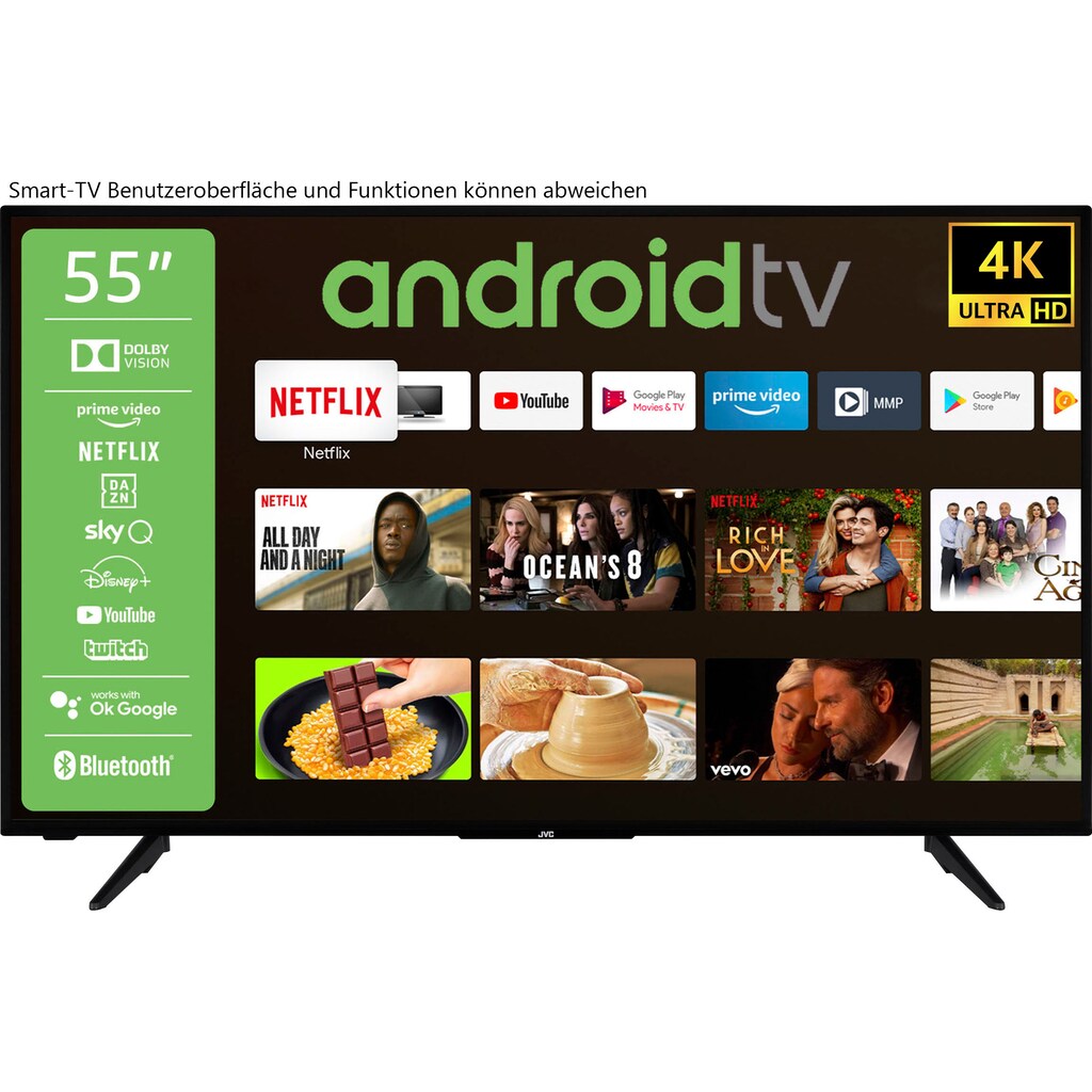 JVC LED-Fernseher »LT-43VA3055«, 139 cm/55 Zoll, 4K Ultra HD, Android TV-Smart-TV