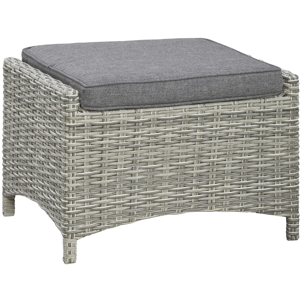 KONIFERA Garten-Essgruppe »Monaco«, (Set, 24 tlg., 4x Sessel, 1x 3er Sofa, 2x Hocker, 1x Tisch 200x100x75cm)