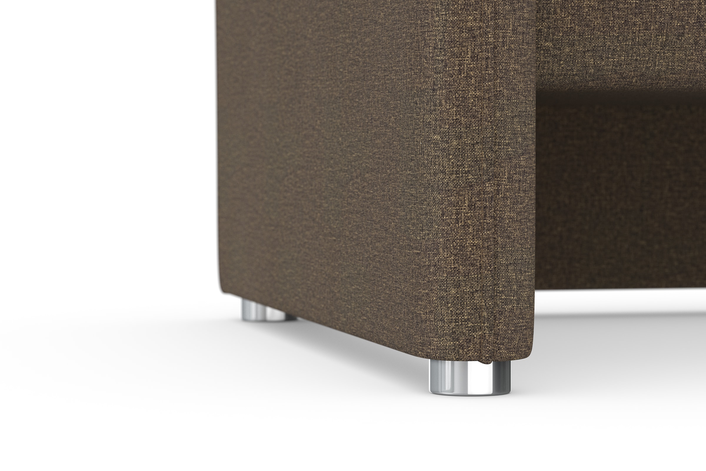 DOMO collection 2-Sitzer »Pina, schmale Armlehnen, mit Federkern, kompakt & elegant« Hoher Sitzkomfort, Feinstruktur, stone, Breite 159 cm