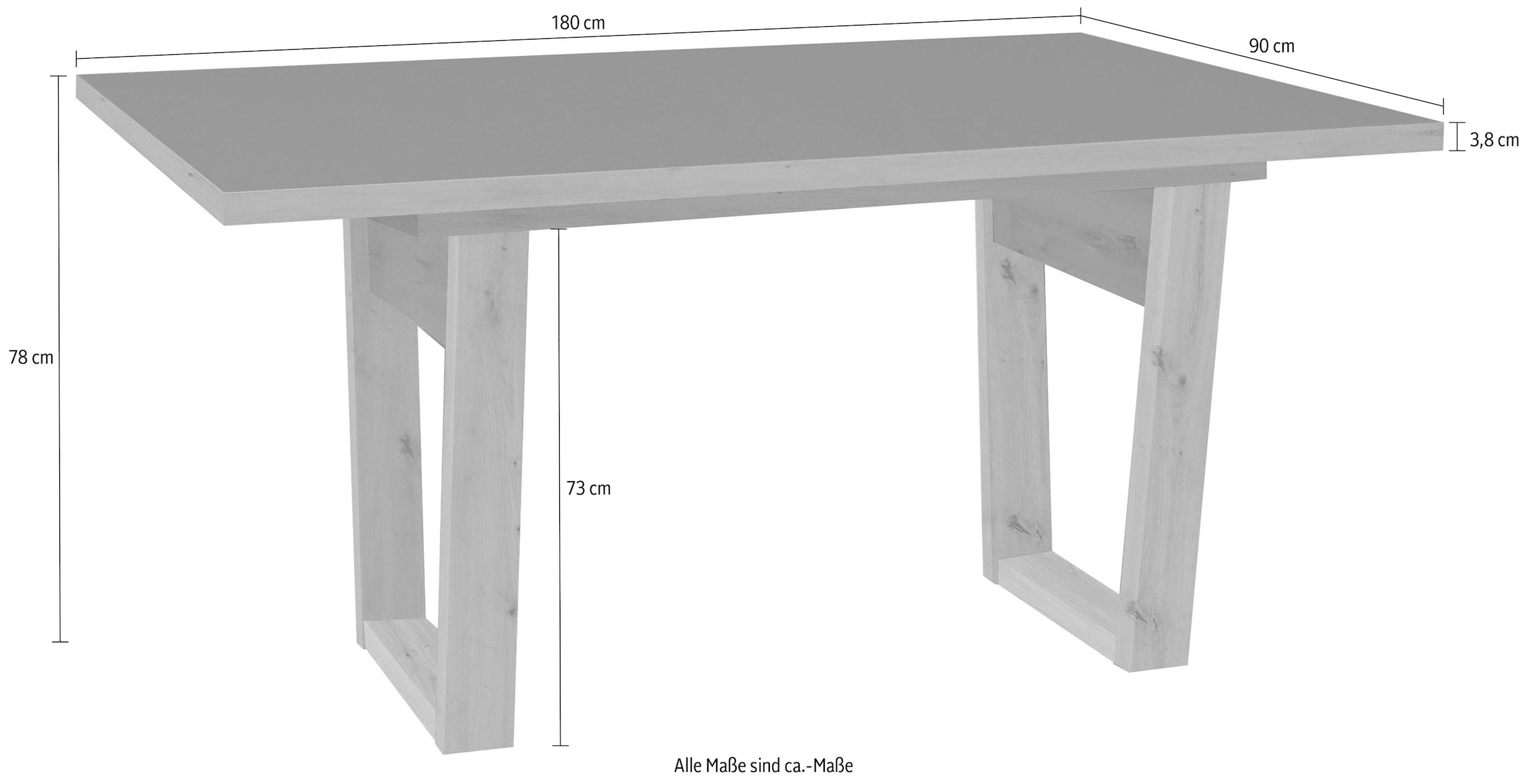 Mäusbacher Esstisch »Frame«, Breite 180 cm