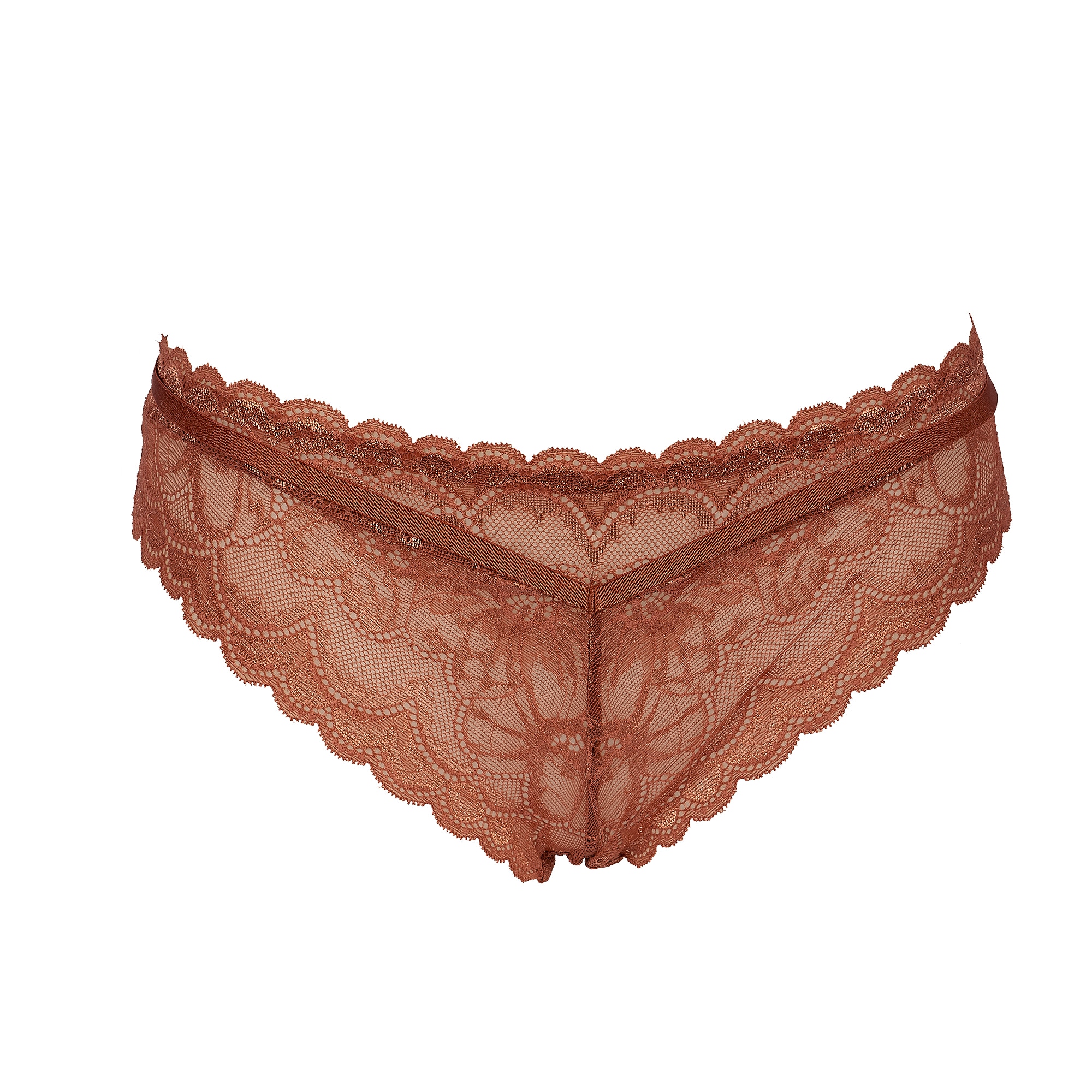 After Eden D-cup & up String »Mexy«, Florale Spitze, Riemchendetails