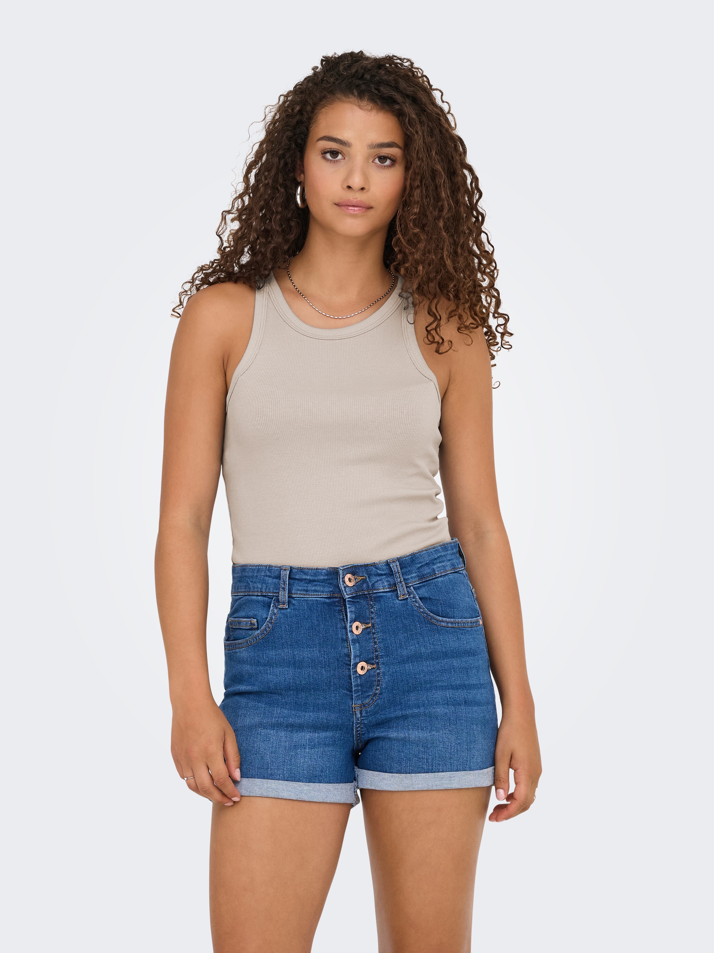 ONLY Tanktop »ONLLINDSAY TANK TOP 2 PACK« Packung, 2 Baumwollmischung