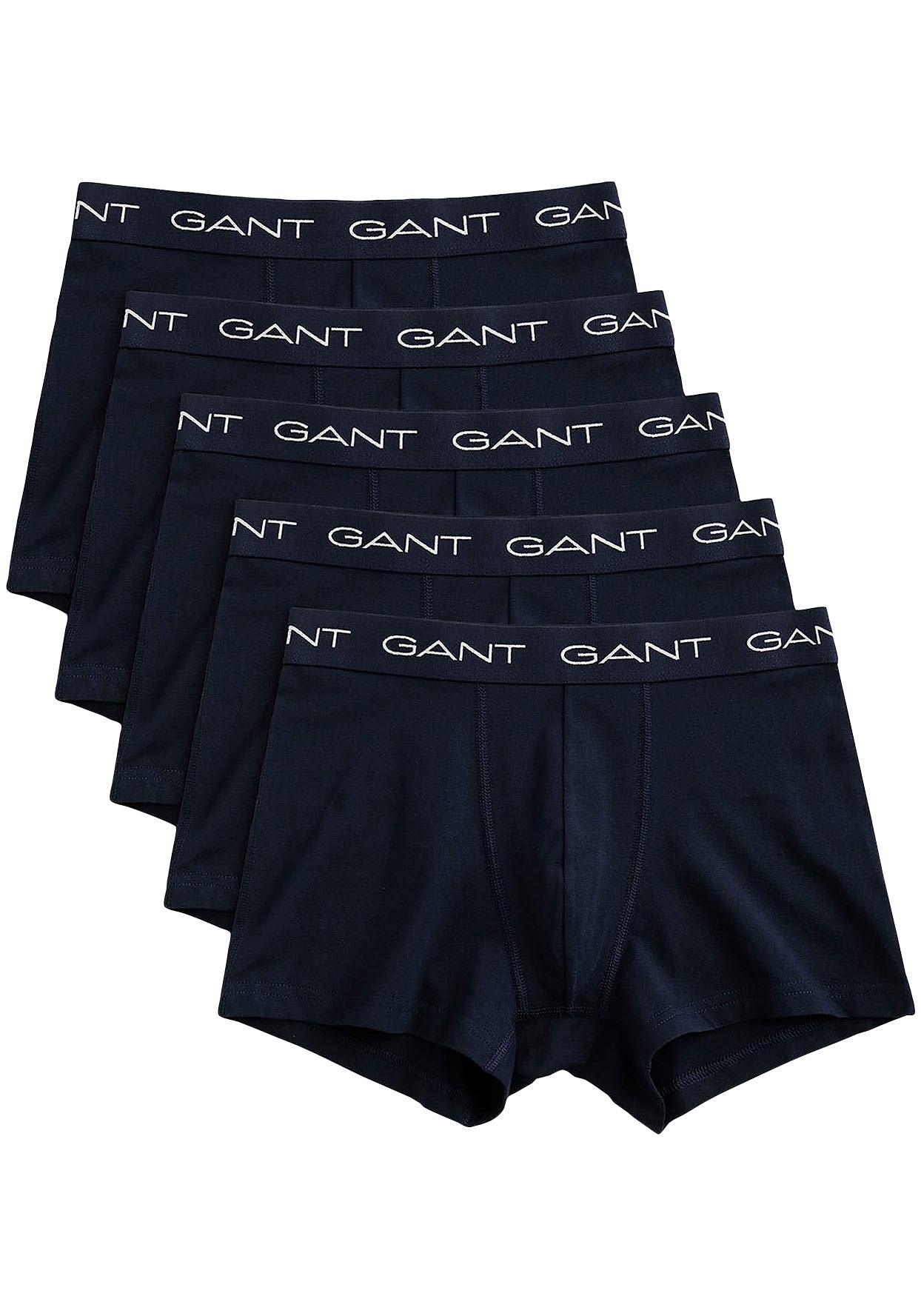 Boxershorts »TRUNK 5-PACK«, (Packung, 5 St., 5), mit elastischem GANT-Logobund