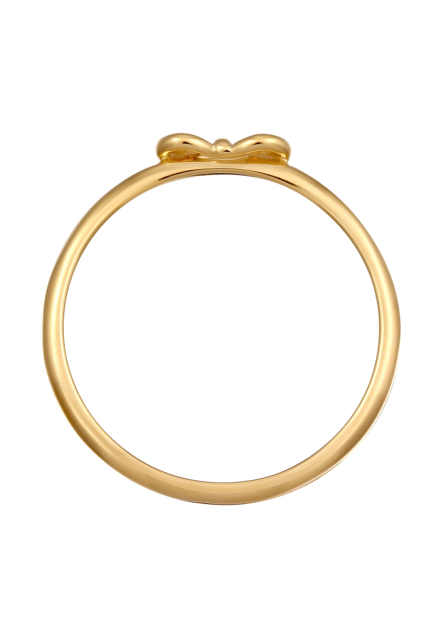 Elli Premium Silberring »Ring Schleife Romantik Süß 375 Gelbgold«