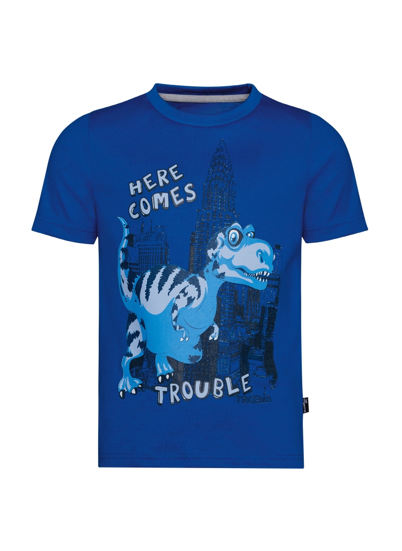 Trigema T-Shirt »TRIGEMA T-Shirt mit großem Dino-Printmotiv« 1 Stk.