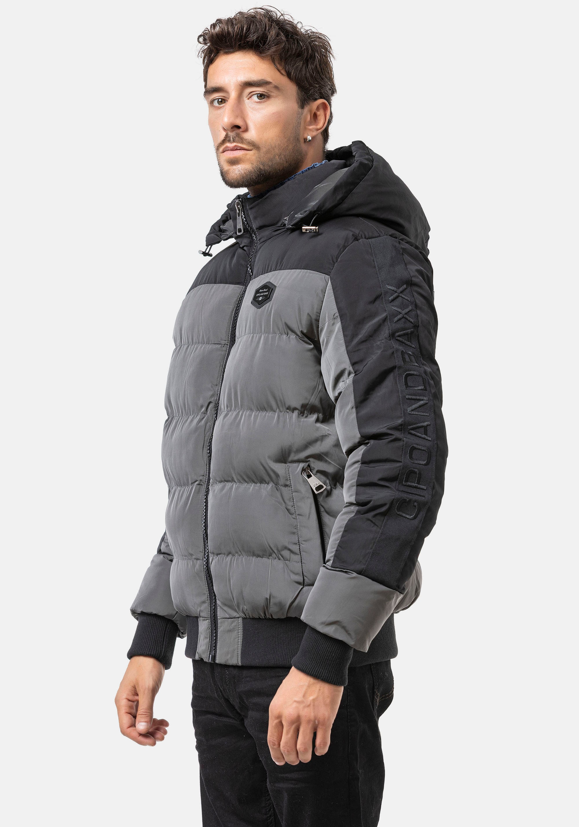 Cipo & Baxx Steppjacke mit Kapuze