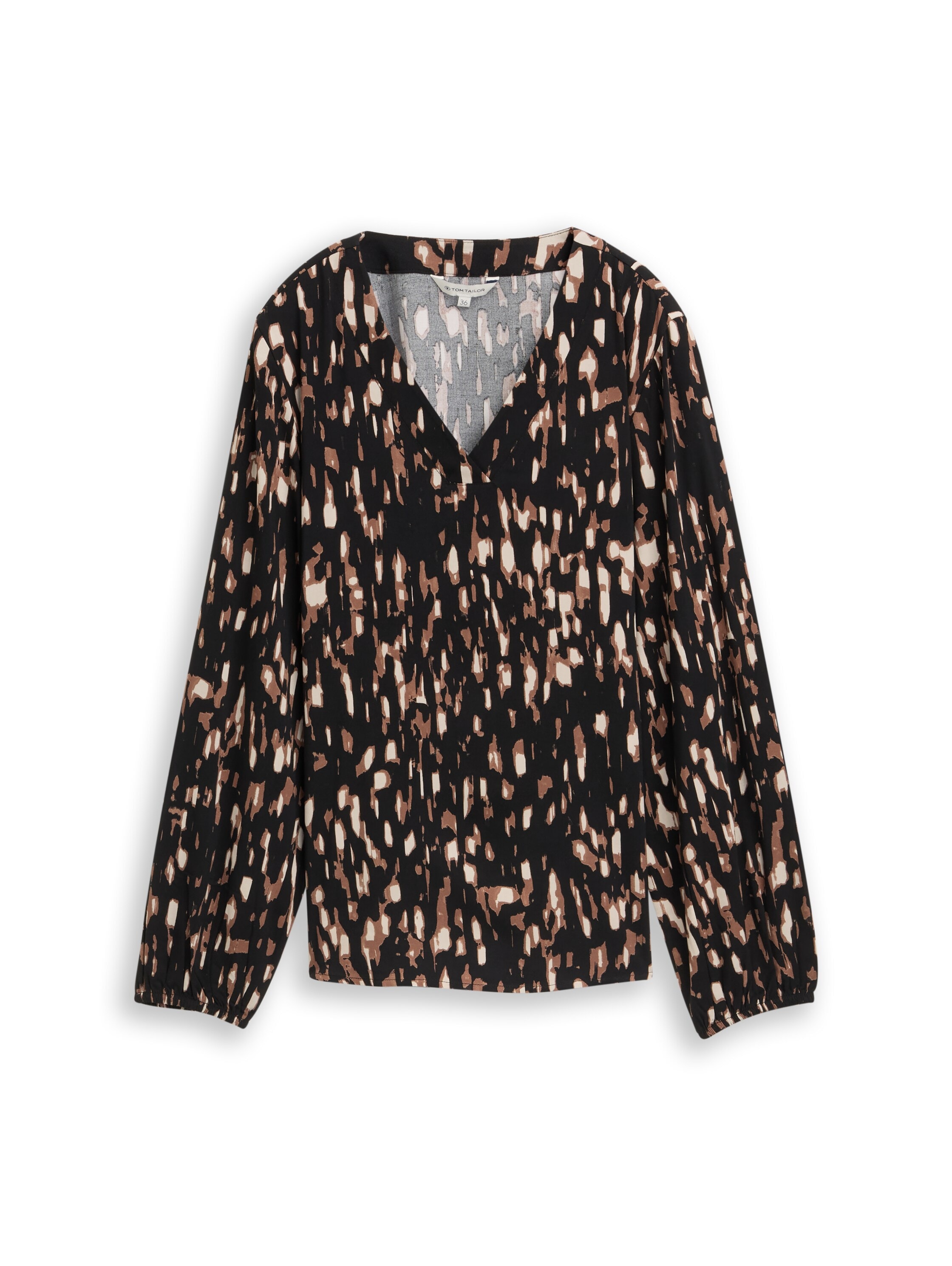 TOM TAILOR Langarmbluse mit All-Over Print
