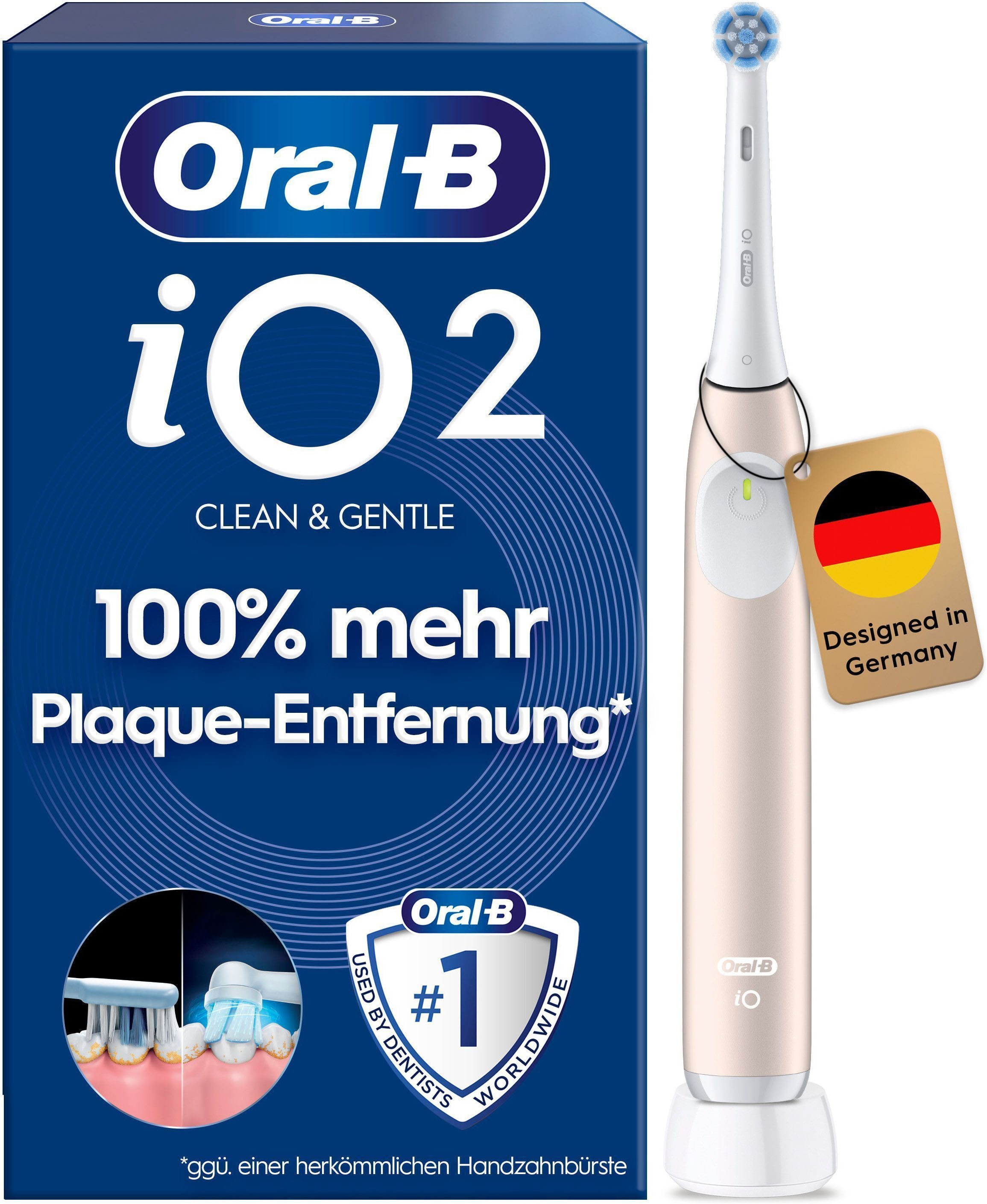 Oral-B Elektrische Zahnbürste »Oral-B iO Series 2« 1 Stk. Aufsteckbürsten für die sanfte Reinigung
