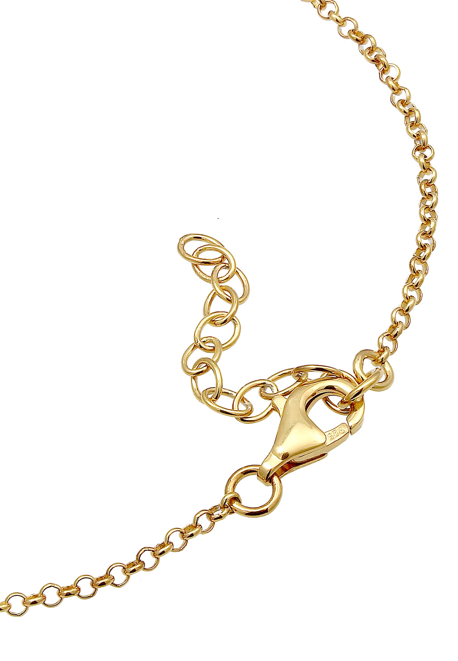 Elli Armkette »Armband Elli Armband Labradorit Edelstein Kugeln 925 Silber vergoldet«