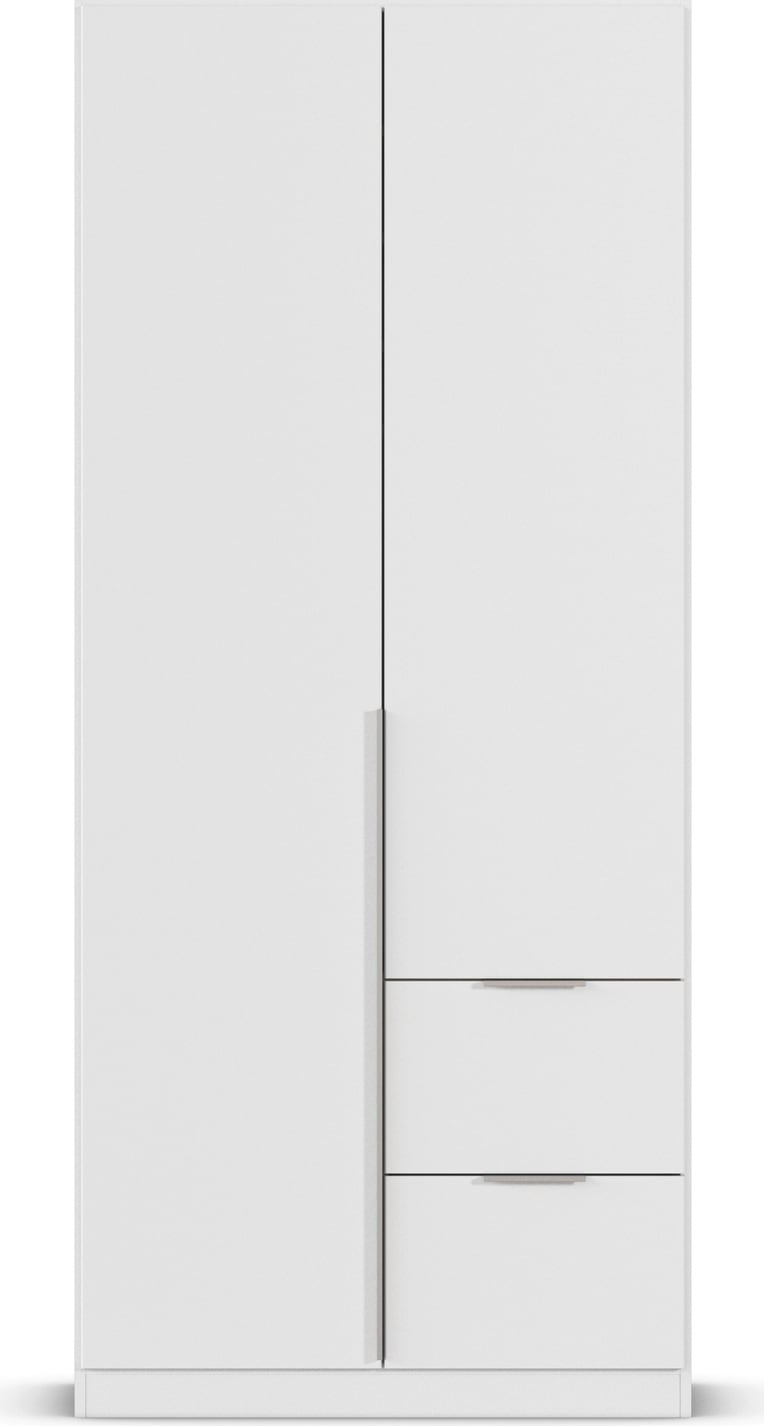 OTTO home Drehtürenschrank »Kleiderschrank Schrank Garderobe AGORDO mit Dekor- oder Hochglanzfront« in zwei Griff-Farben, Breiten 91-360 cm,  mit Außenschubkästen, in 7 Breiten und 2 Höhen MADE IN GERMANY