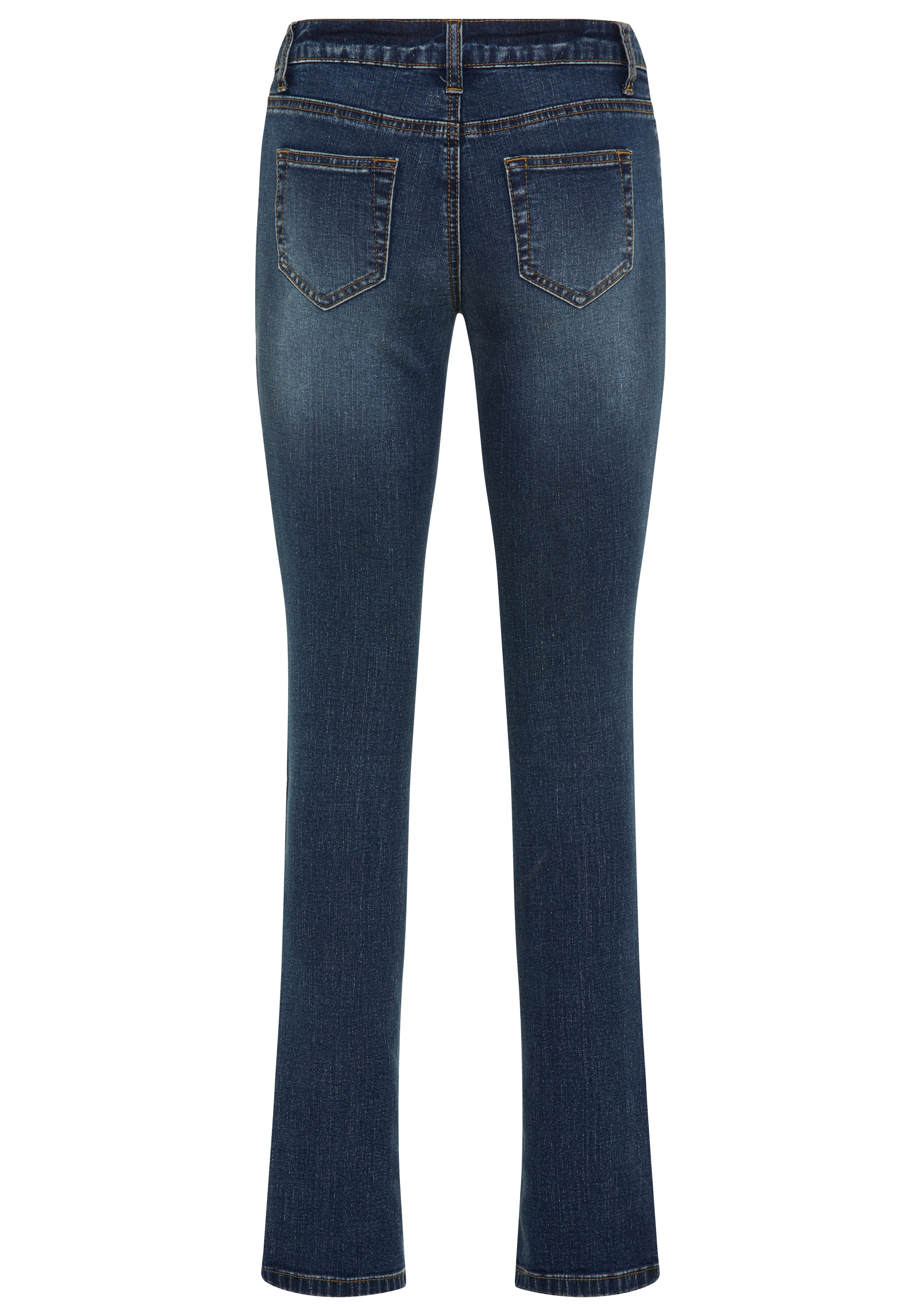 Arizona Comfort-fit-Jeans »mit Keileinsätzen« niedrige Leibhöhe