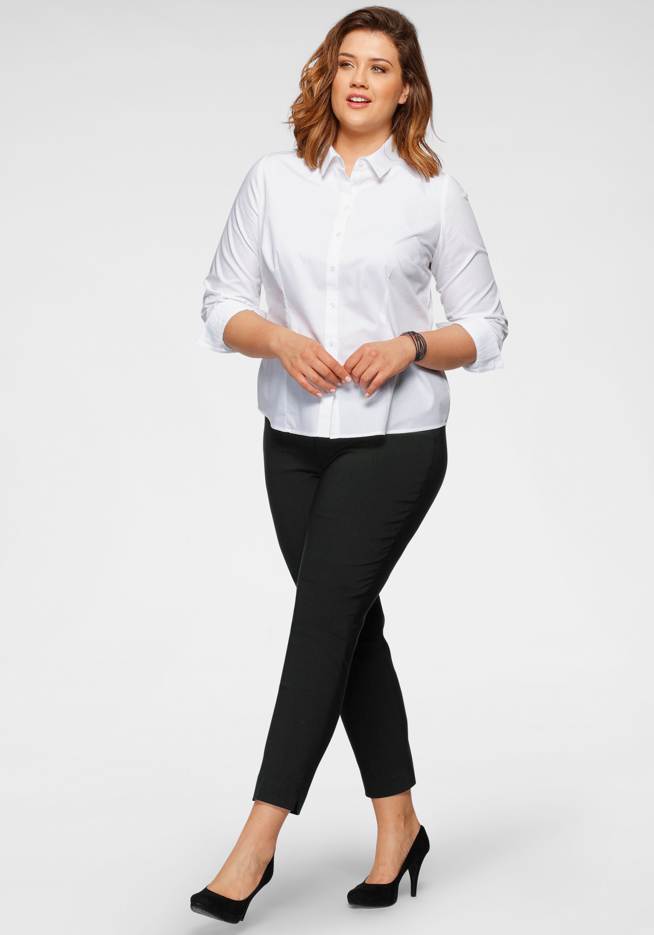 KjBRAND Stoffhose »Susie XS Ankle Bengaline«, Sommerhose mit Schlupfbund