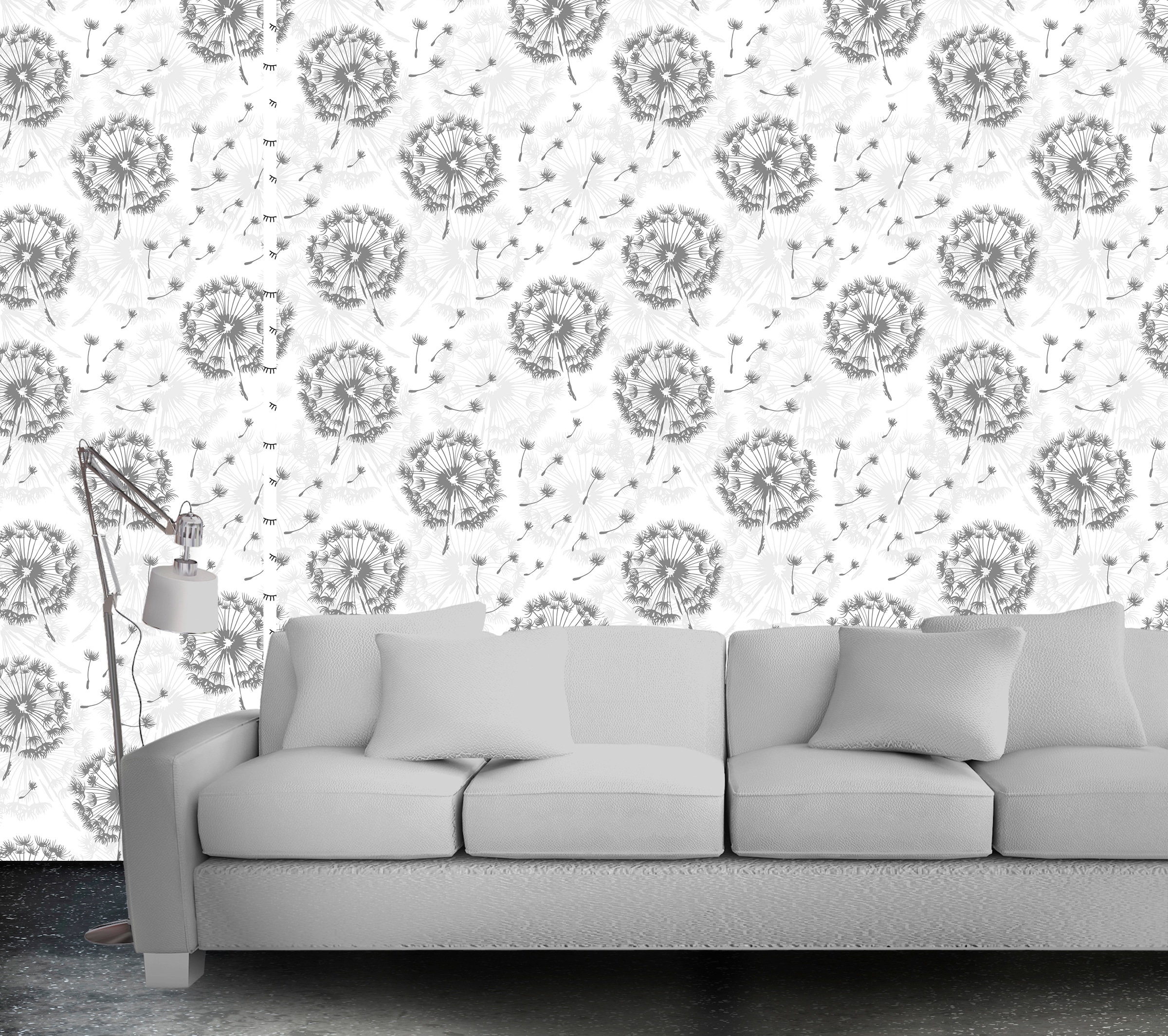 queence Vinyltapete »Othio«, bedruckt-Motiv-botanisch-floral-gemustert-natürlich, 90x250cm, selbstklebend, kinderleichte Anbringung, Sticker